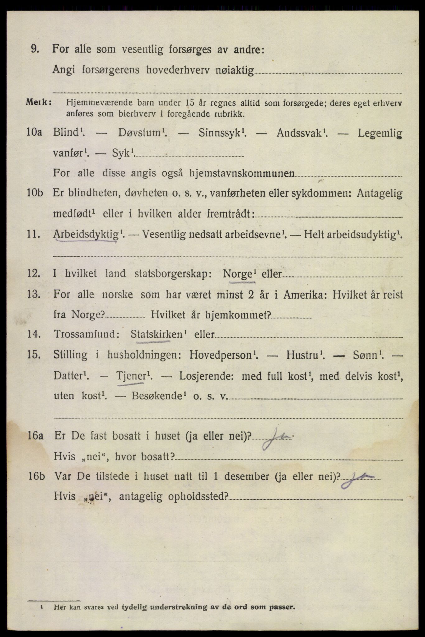 SAKO, Folketelling 1920 for 0824 Gransherad herred, 1920, s. 2965
