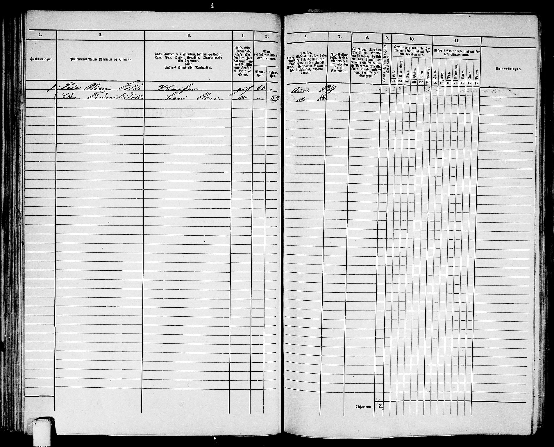 RA, Folketelling 1865 for 1503B Kristiansund prestegjeld, Kristiansund kjøpstad, 1865, s. 87