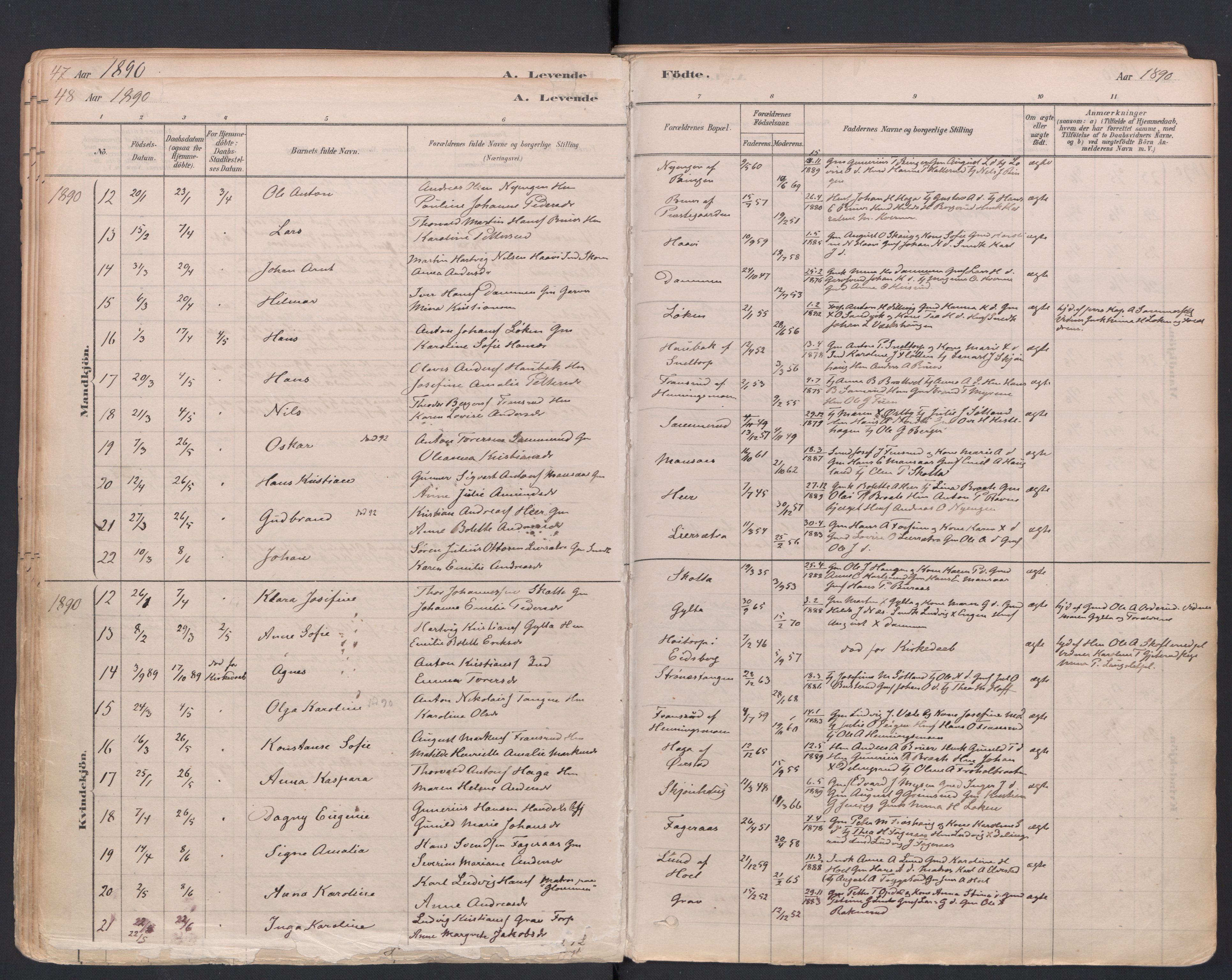 Trøgstad prestekontor Kirkebøker, AV/SAO-A-10925/F/Fa/L0010: Ministerialbok nr. I 10, 1878-1898, s. 48