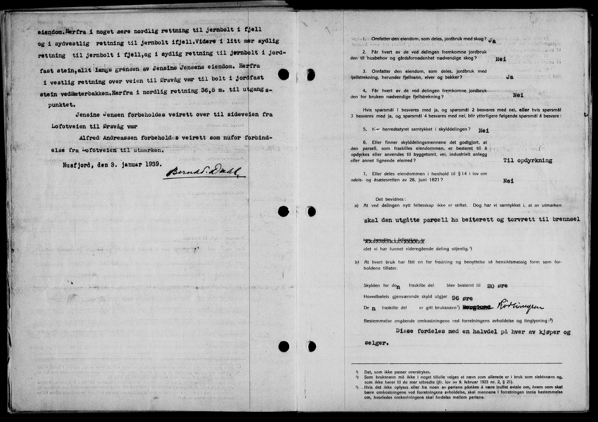 Lofoten sorenskriveri, SAT/A-0017/1/2/2C/L0005a: Pantebok nr. 5a, 1939-1939, Dagboknr: 673/1939