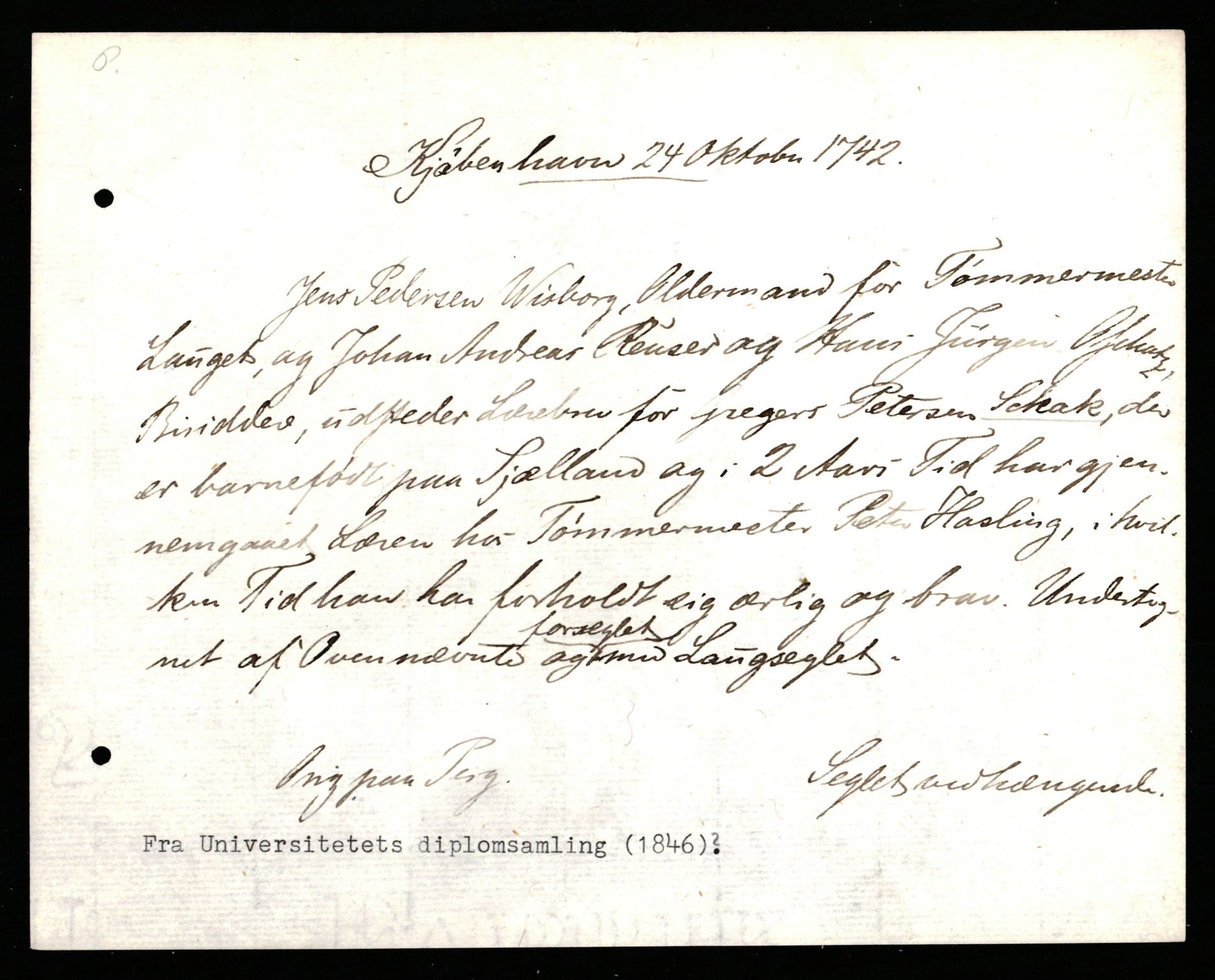 Riksarkivets diplomsamling, AV/RA-EA-5965/F35/F35c/L0011: Riksarkivets diplomer, pergament, 1672-1823, s. 75