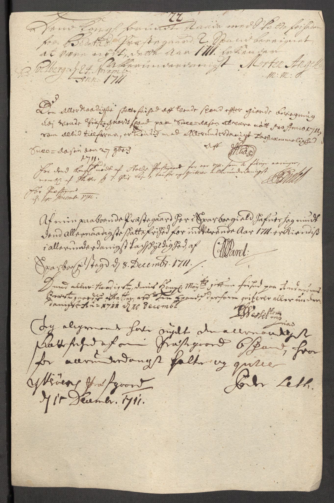 Rentekammeret inntil 1814, Reviderte regnskaper, Fogderegnskap, AV/RA-EA-4092/R63/L4319: Fogderegnskap Inderøy, 1711, s. 391