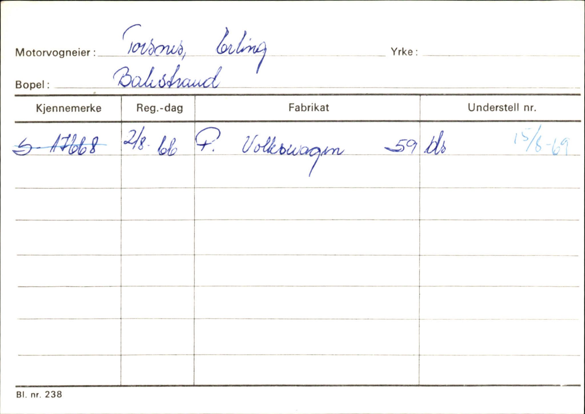 Statens vegvesen, Sogn og Fjordane vegkontor, SAB/A-5301/4/F/L0132: Eigarregister Askvoll A-Å. Balestrand A-Å, 1945-1975, s. 2457