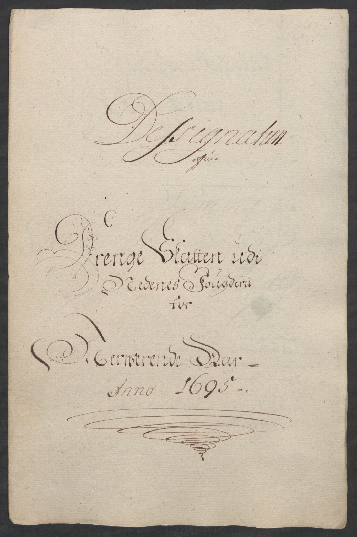 Rentekammeret inntil 1814, Reviderte regnskaper, Fogderegnskap, AV/RA-EA-4092/R39/L2312: Fogderegnskap Nedenes, 1693-1695, s. 265