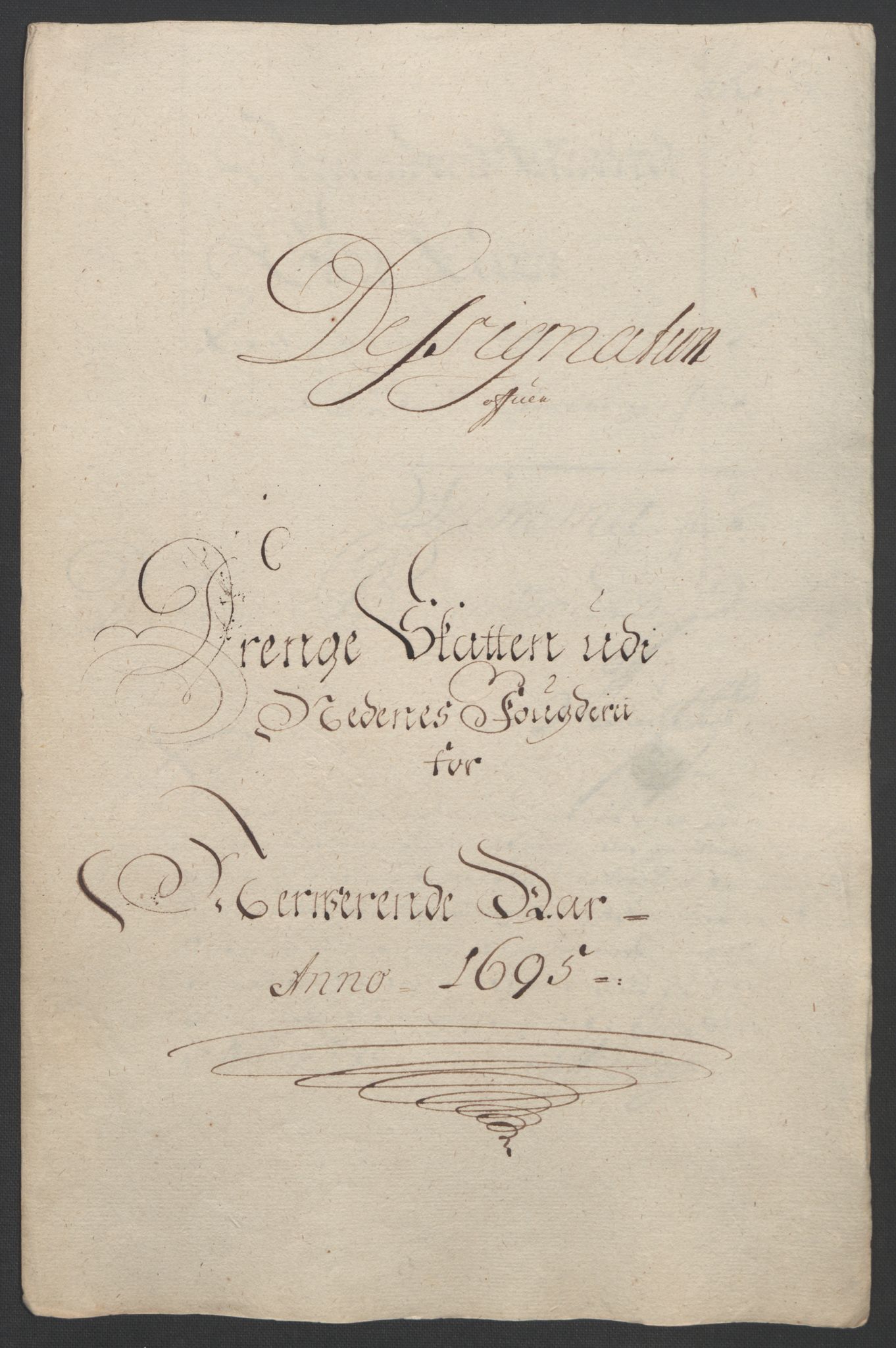 Rentekammeret inntil 1814, Reviderte regnskaper, Fogderegnskap, RA/EA-4092/R39/L2312: Fogderegnskap Nedenes, 1693-1695, s. 265