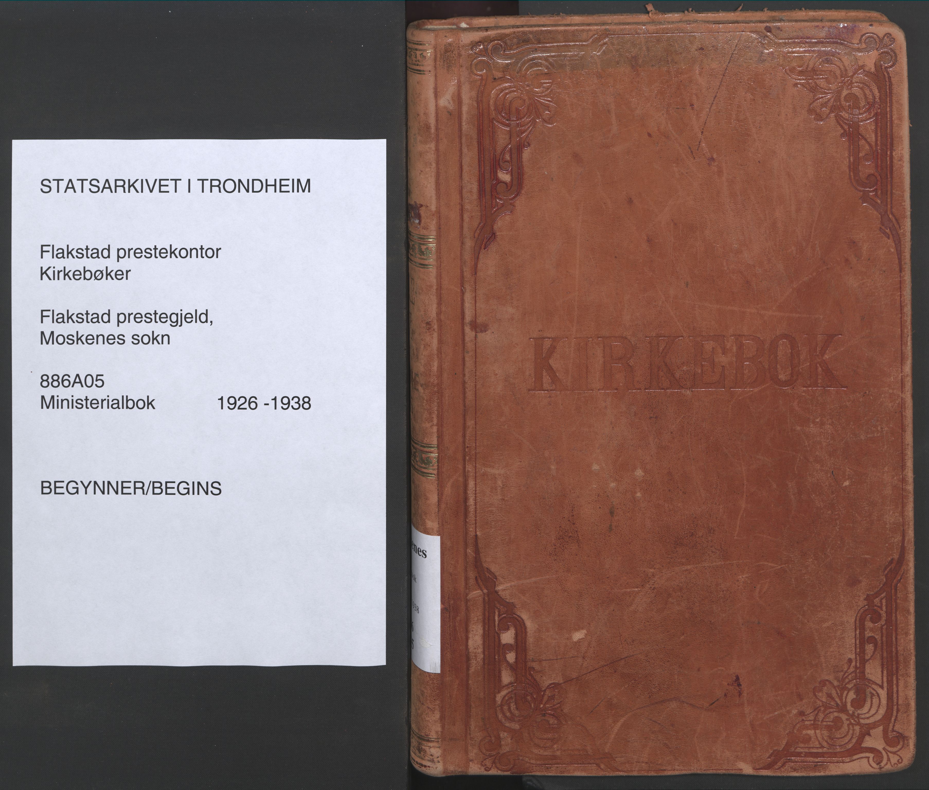 Ministerialprotokoller, klokkerbøker og fødselsregistre - Nordland, SAT/A-1459/886/L1223: Ministerialbok nr. 886A05, 1926-1938