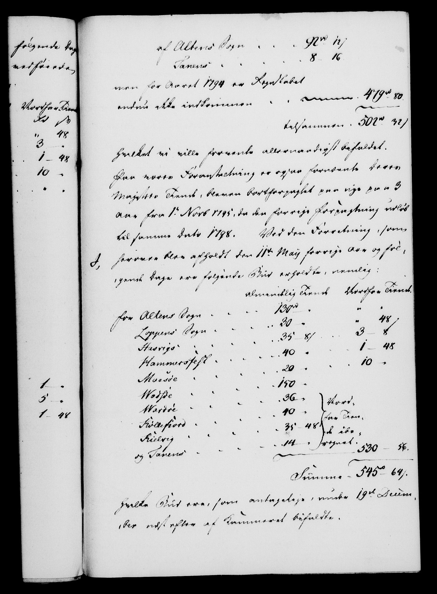 Rentekammeret, Kammerkanselliet, AV/RA-EA-3111/G/Gf/Gfa/L0078: Norsk relasjons- og resolusjonsprotokoll (merket RK 52.78), 1796, s. 289