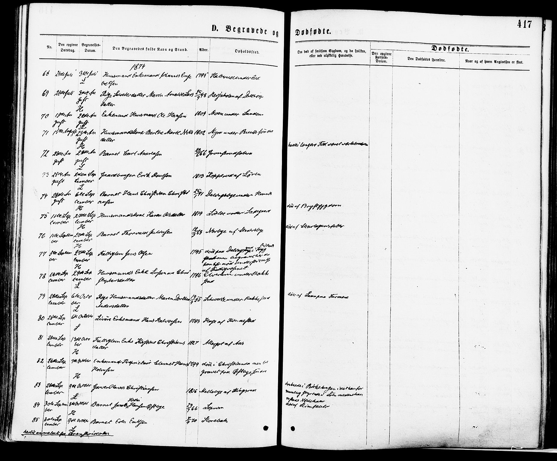 Høland prestekontor Kirkebøker, AV/SAO-A-10346a/F/Fa/L0012.a: Ministerialbok nr. I 12A, 1869-1879, s. 417