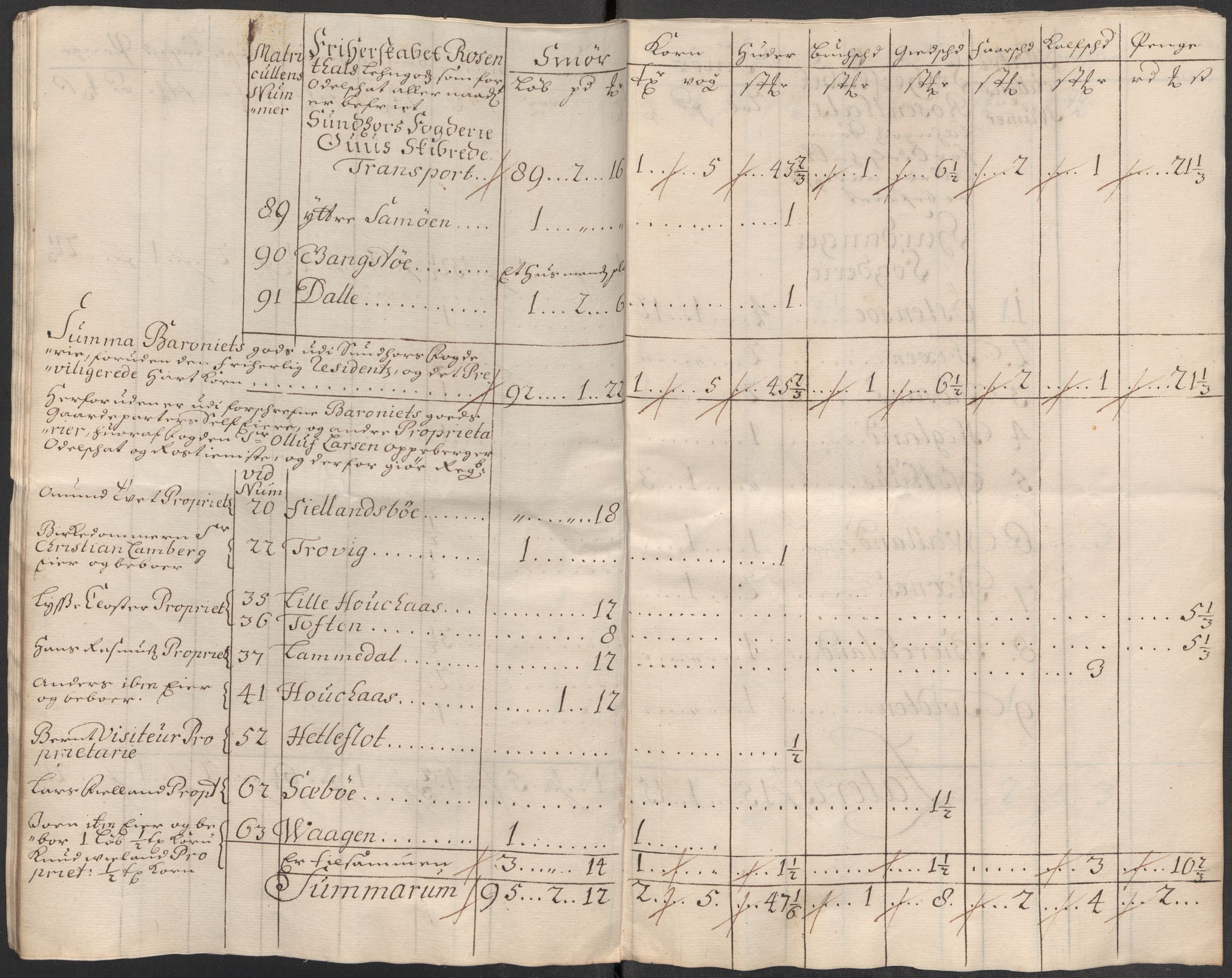 Rentekammeret inntil 1814, Reviderte regnskaper, Fogderegnskap, AV/RA-EA-4092/R49/L3140: Fogderegnskap Rosendal Baroni, 1718-1720, s. 42