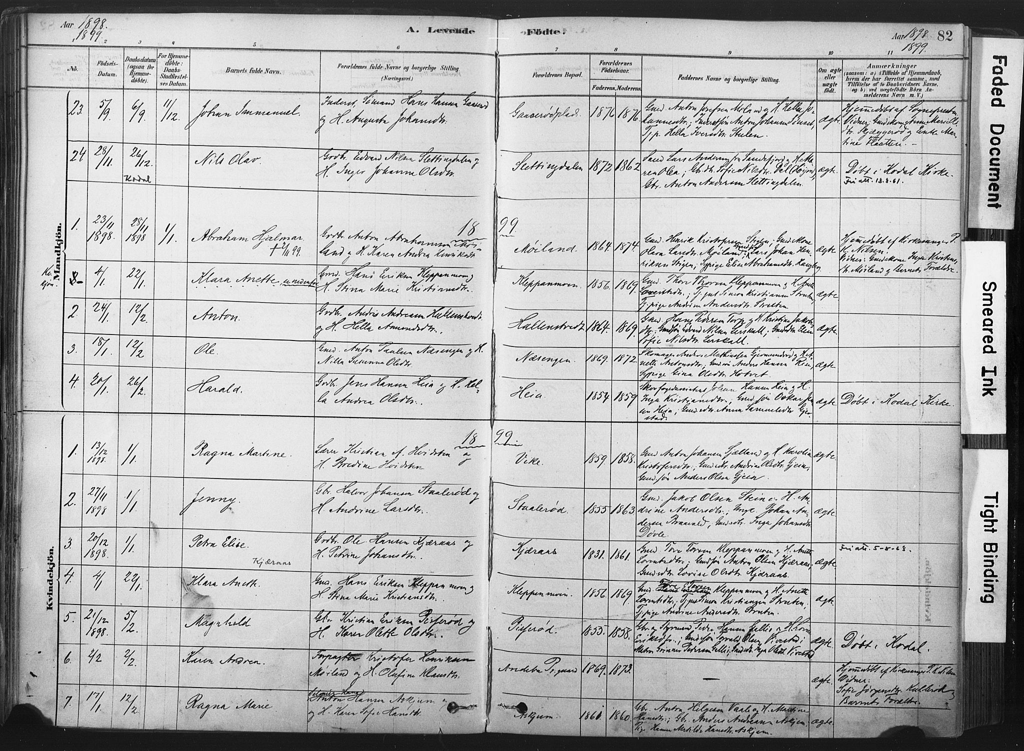 Andebu kirkebøker, AV/SAKO-A-336/F/Fa/L0007: Ministerialbok nr. I 7, 1878-1899, s. 82