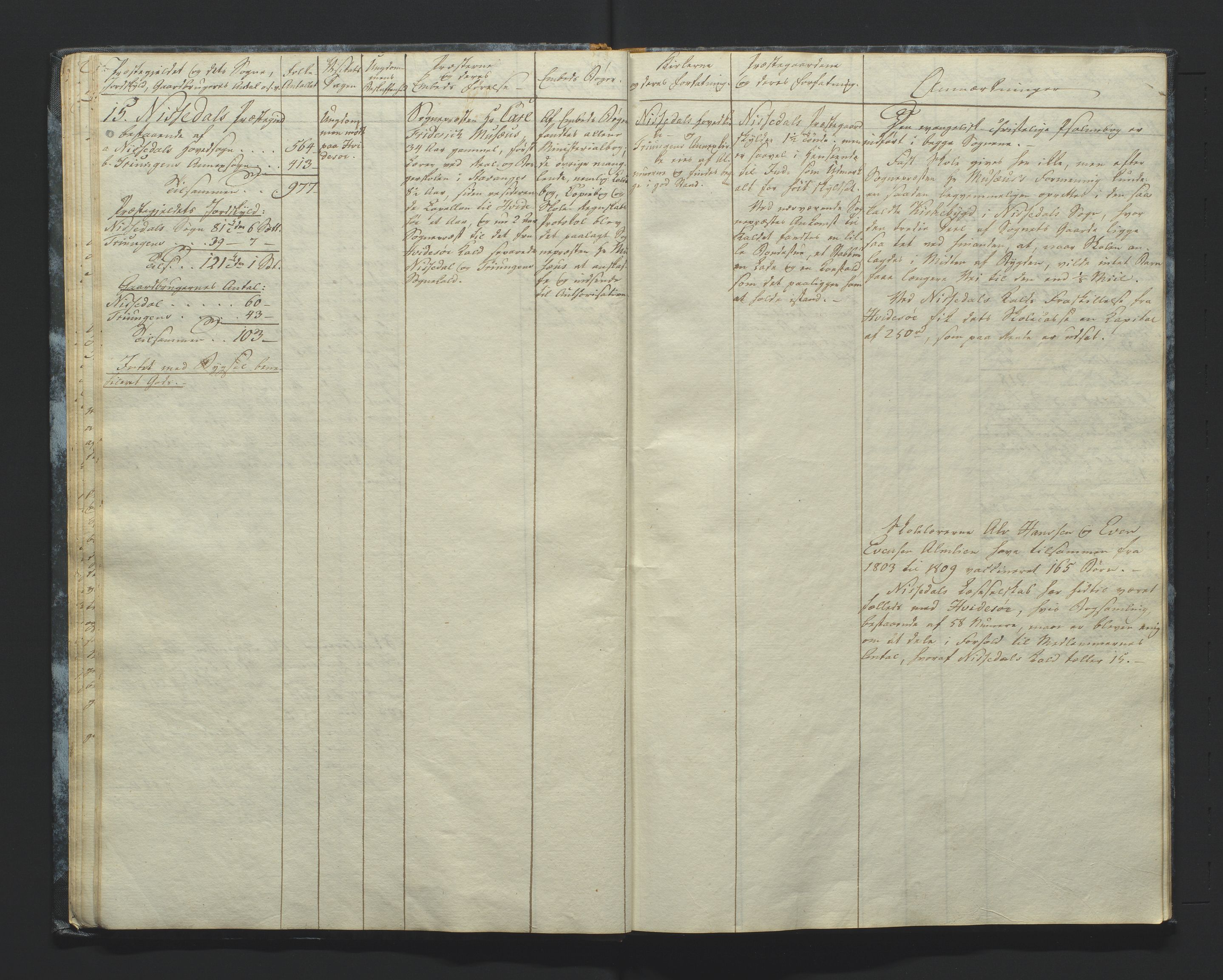 Biskopen i Kristiansand, AV/SAK-1113-0001/F/Fd/L0001a: Embetsprotokoll for biskop Sørensen på hans visitasreise 1812 ang. kirker, prestegårder og prester i hele stiftet, 1812