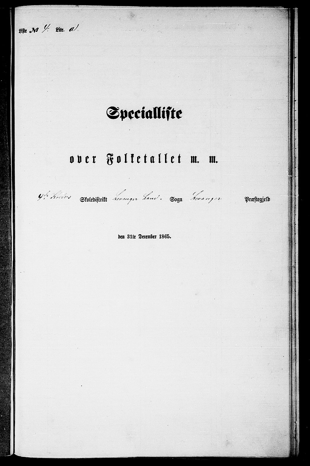 RA, Folketelling 1865 for 1720L Levanger prestegjeld, Levanger landsokn, 1865, s. 81