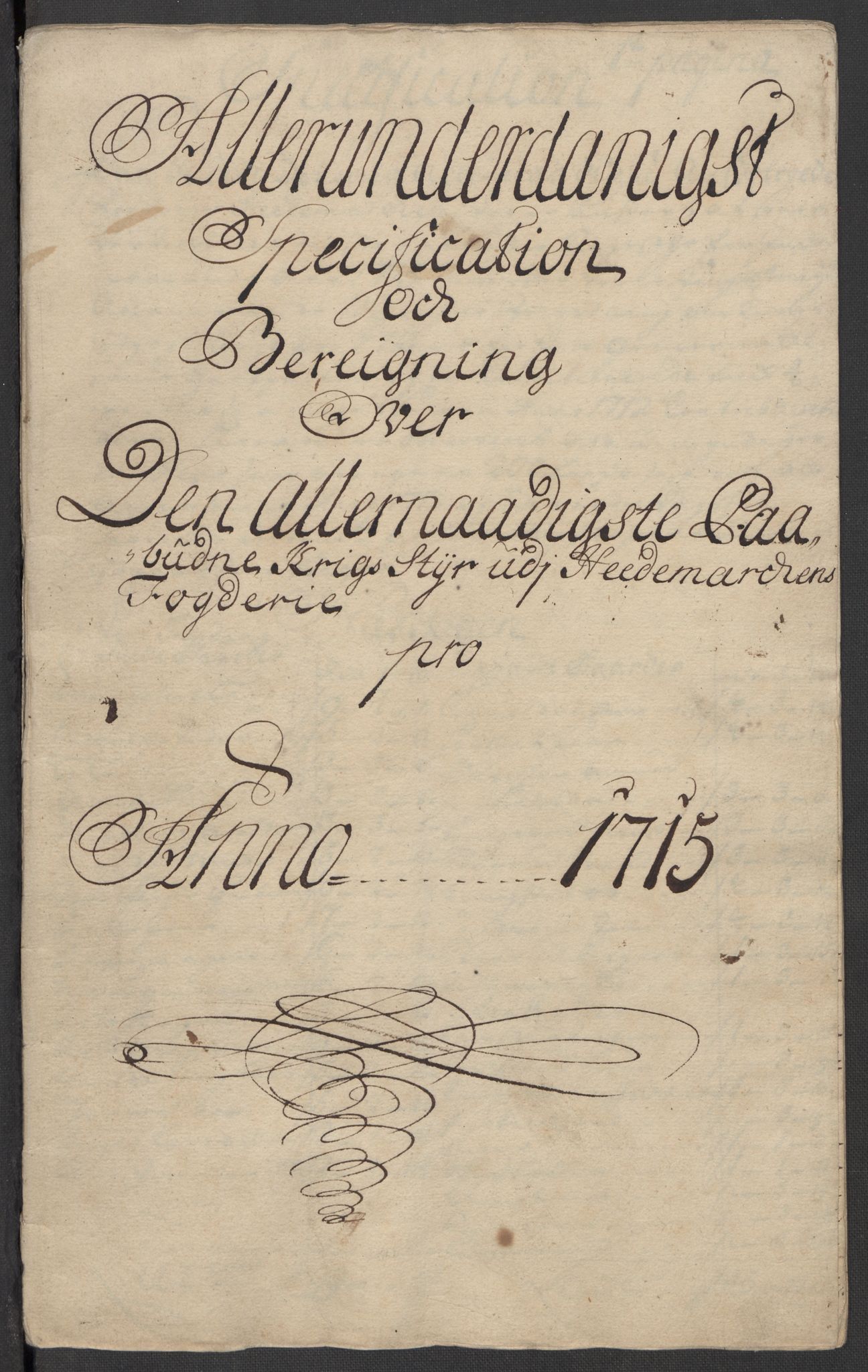 Rentekammeret inntil 1814, Reviderte regnskaper, Fogderegnskap, RA/EA-4092/R16/L1053: Fogderegnskap Hedmark, 1715, s. 165