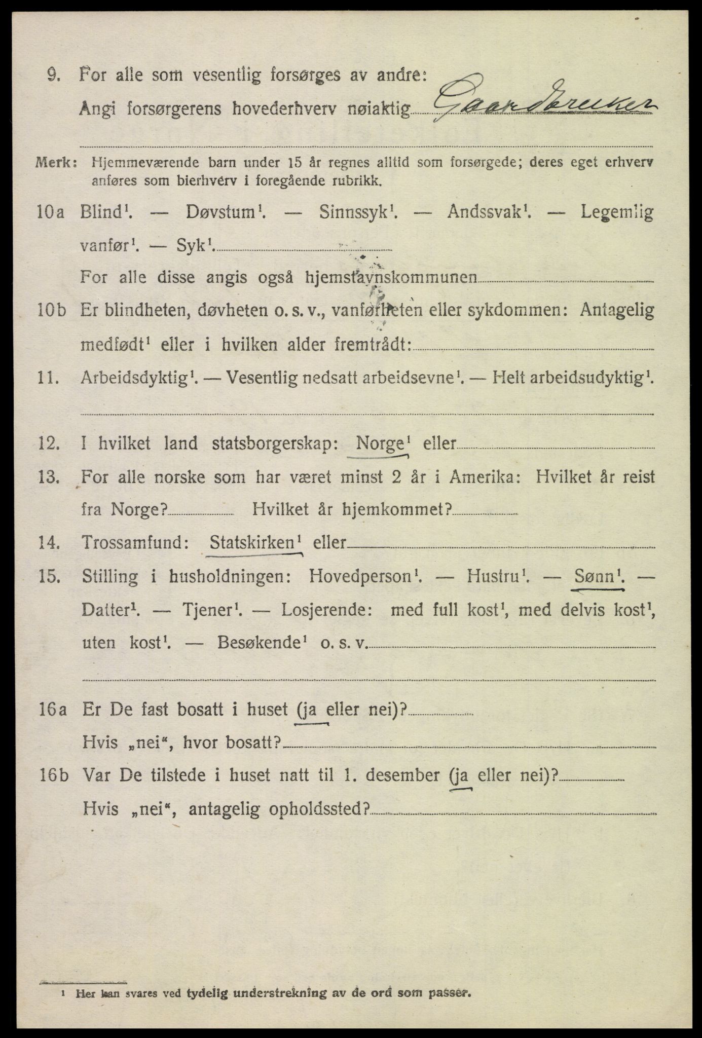 SAH, Folketelling 1920 for 0526 Snertingdal herred, 1920, s. 2934