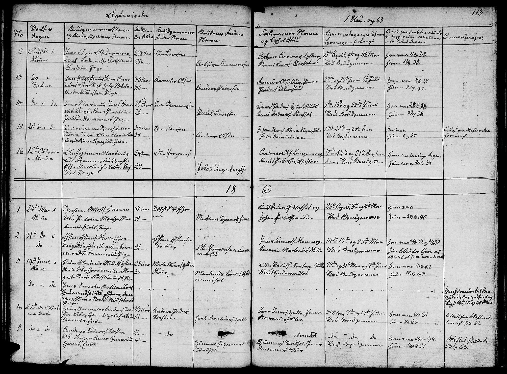 Ministerialprotokoller, klokkerbøker og fødselsregistre - Møre og Romsdal, AV/SAT-A-1454/524/L0363: Klokkerbok nr. 524C04, 1855-1864, s. 113