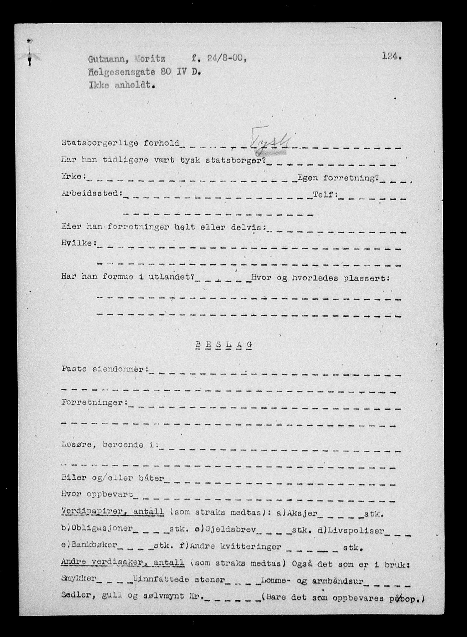 Justisdepartementet, Tilbakeføringskontoret for inndratte formuer, AV/RA-S-1564/H/Hc/Hcc/L0942: --, 1945-1947, s. 852