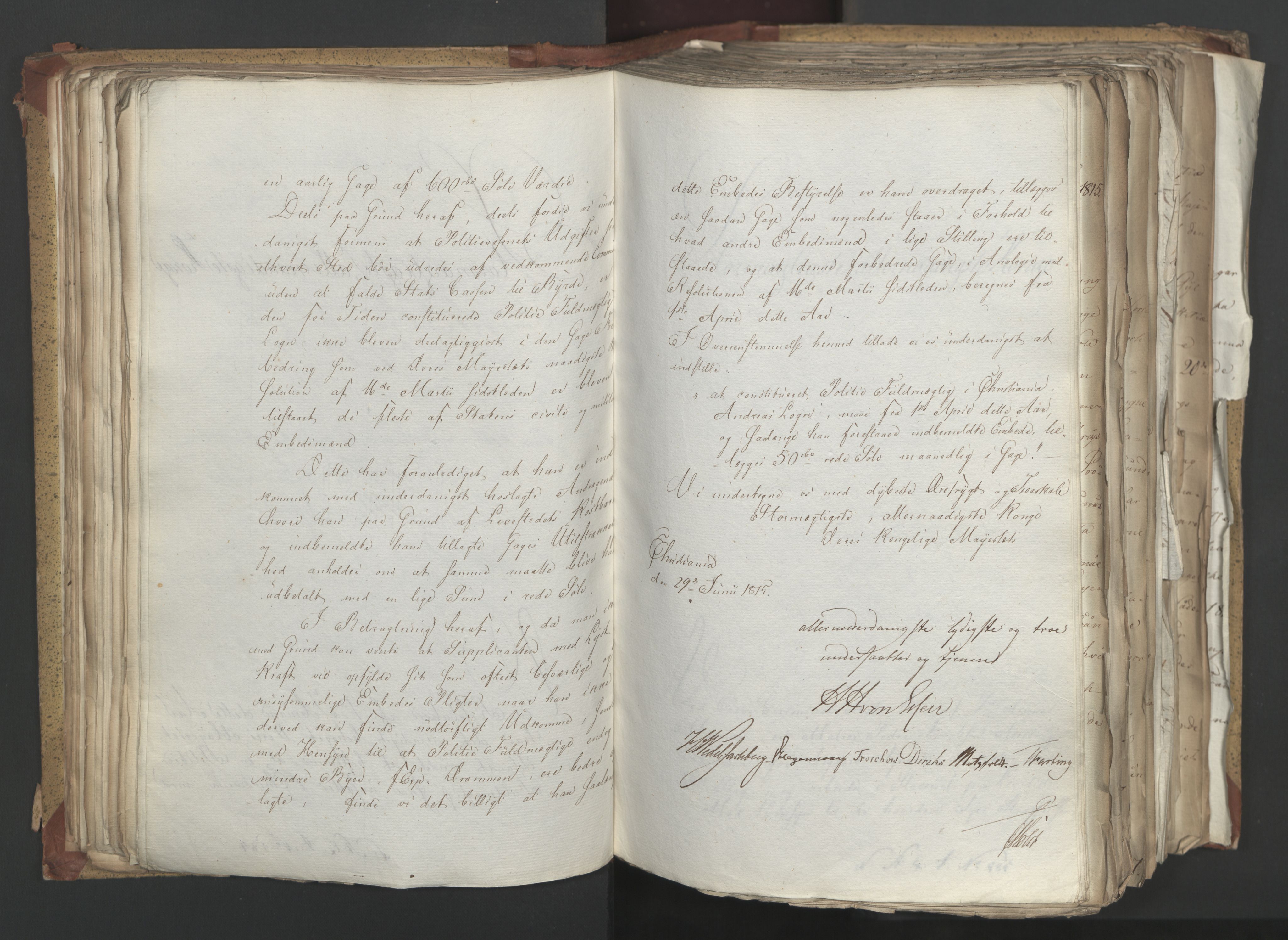 Statsrådsavdelingen i Stockholm, AV/RA-S-1003/D/Da/L0003: Regjeringsinnstillinger nr. 519-787, 1815, s. 141