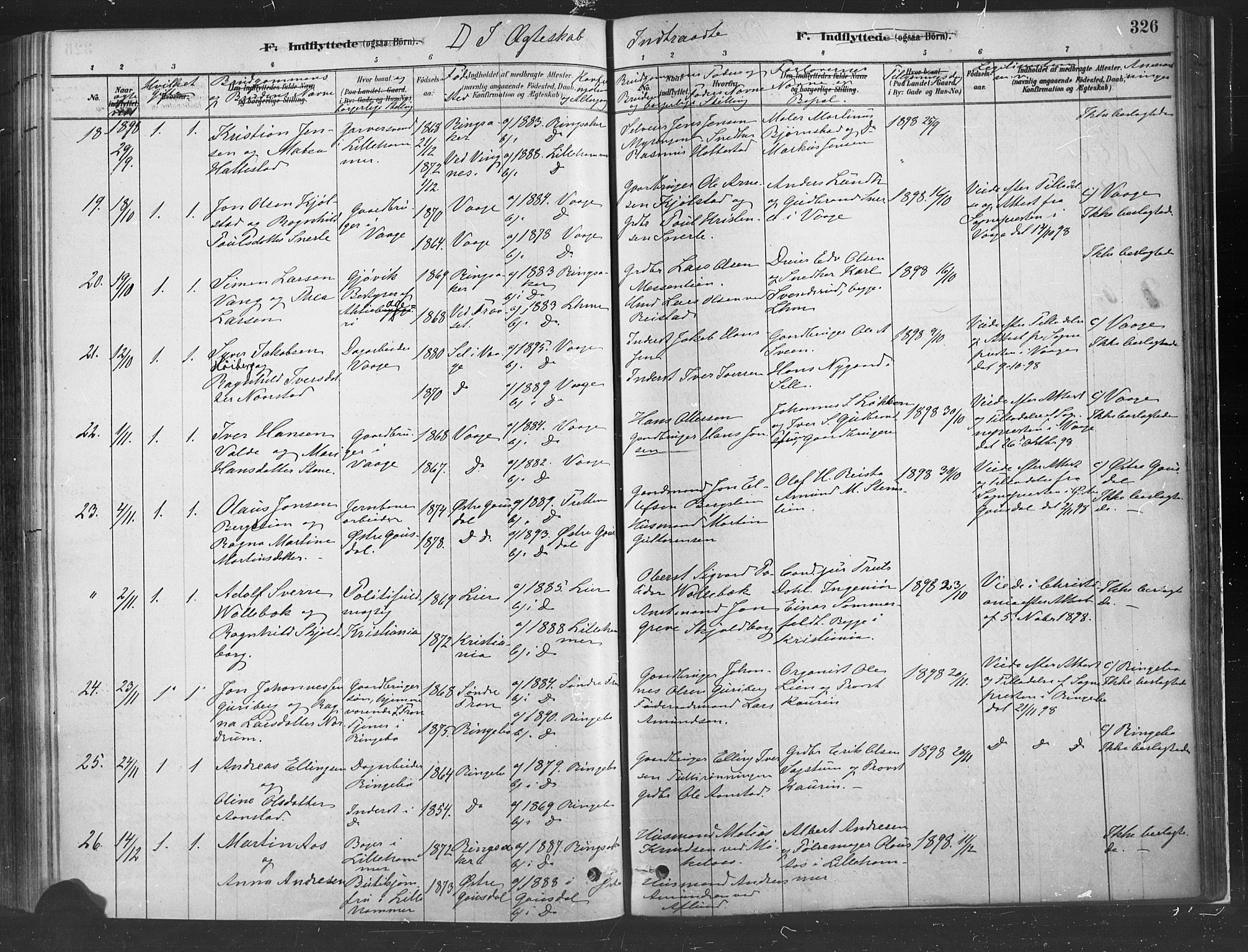 Fåberg prestekontor, AV/SAH-PREST-086/H/Ha/Haa/L0010: Ministerialbok nr. 10, 1879-1900, s. 326