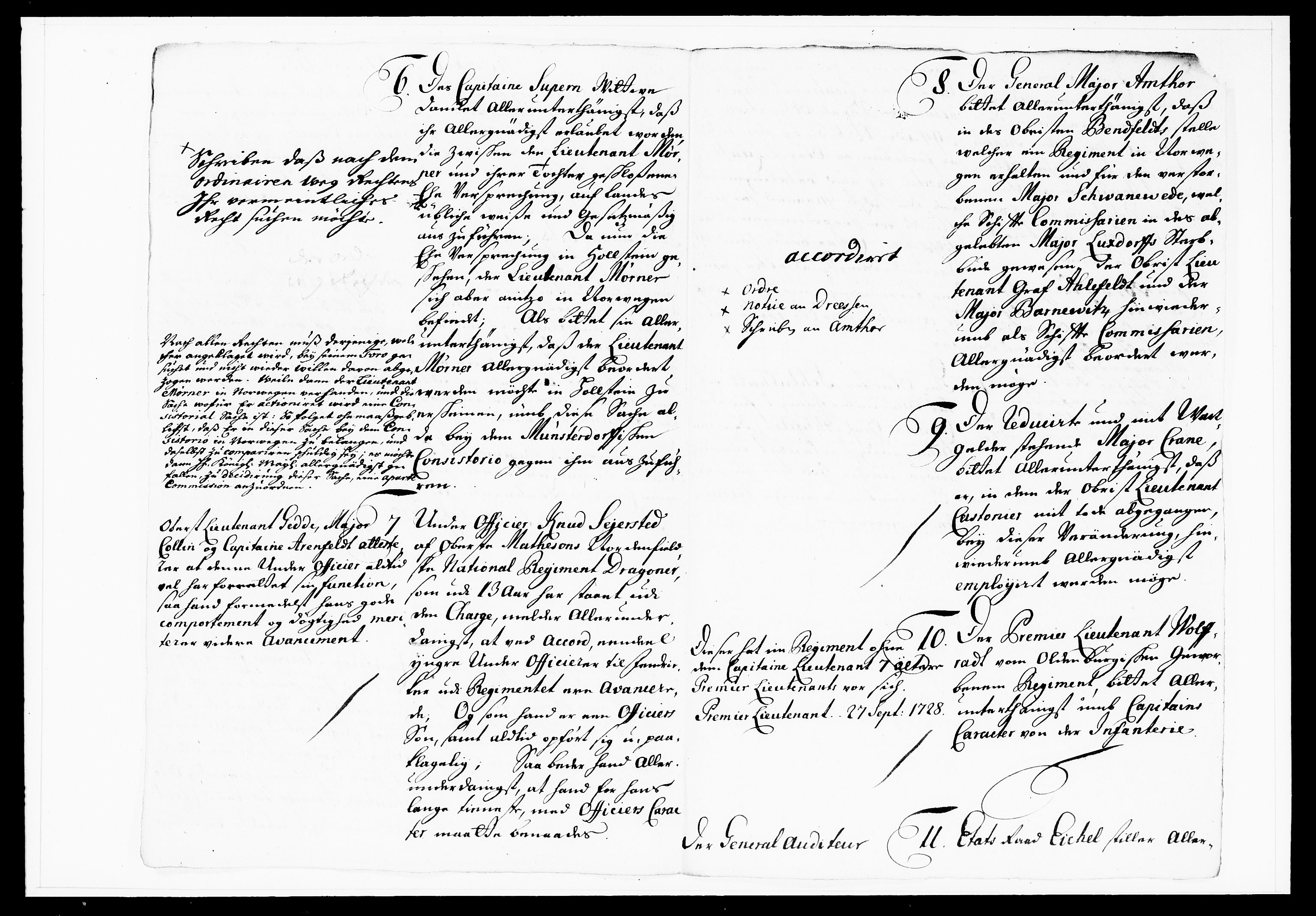 Krigskollegiet, Krigskancelliet, DRA/A-0006/-/1103-1107: Refererede sager, 1732, s. 244
