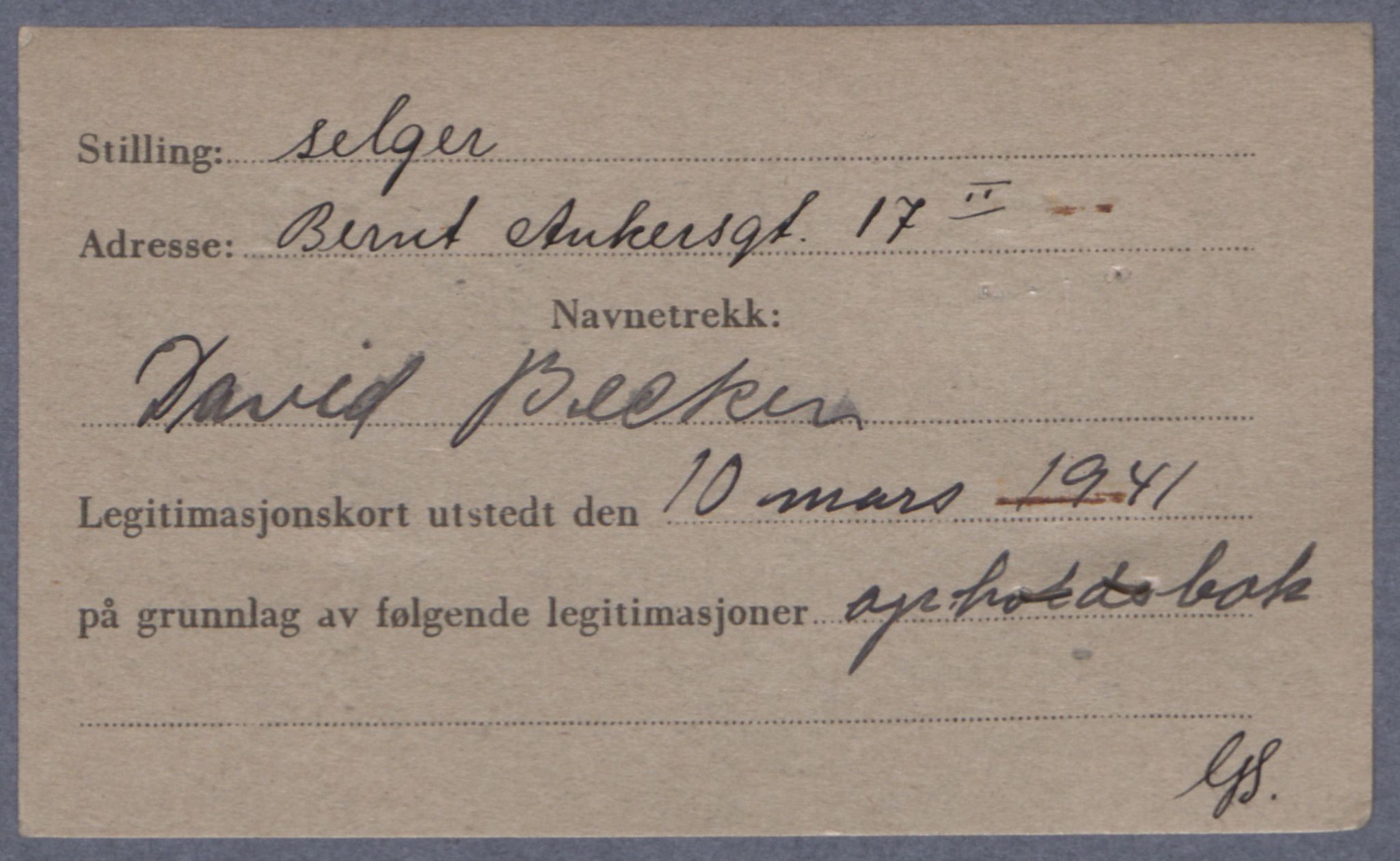 Sosialdepartementet, Våre Falne, RA/S-1708/E/Ee/L0021A: Fotografier av jøder på legitimasjonskort (1941-42), 1941-1942, s. 20