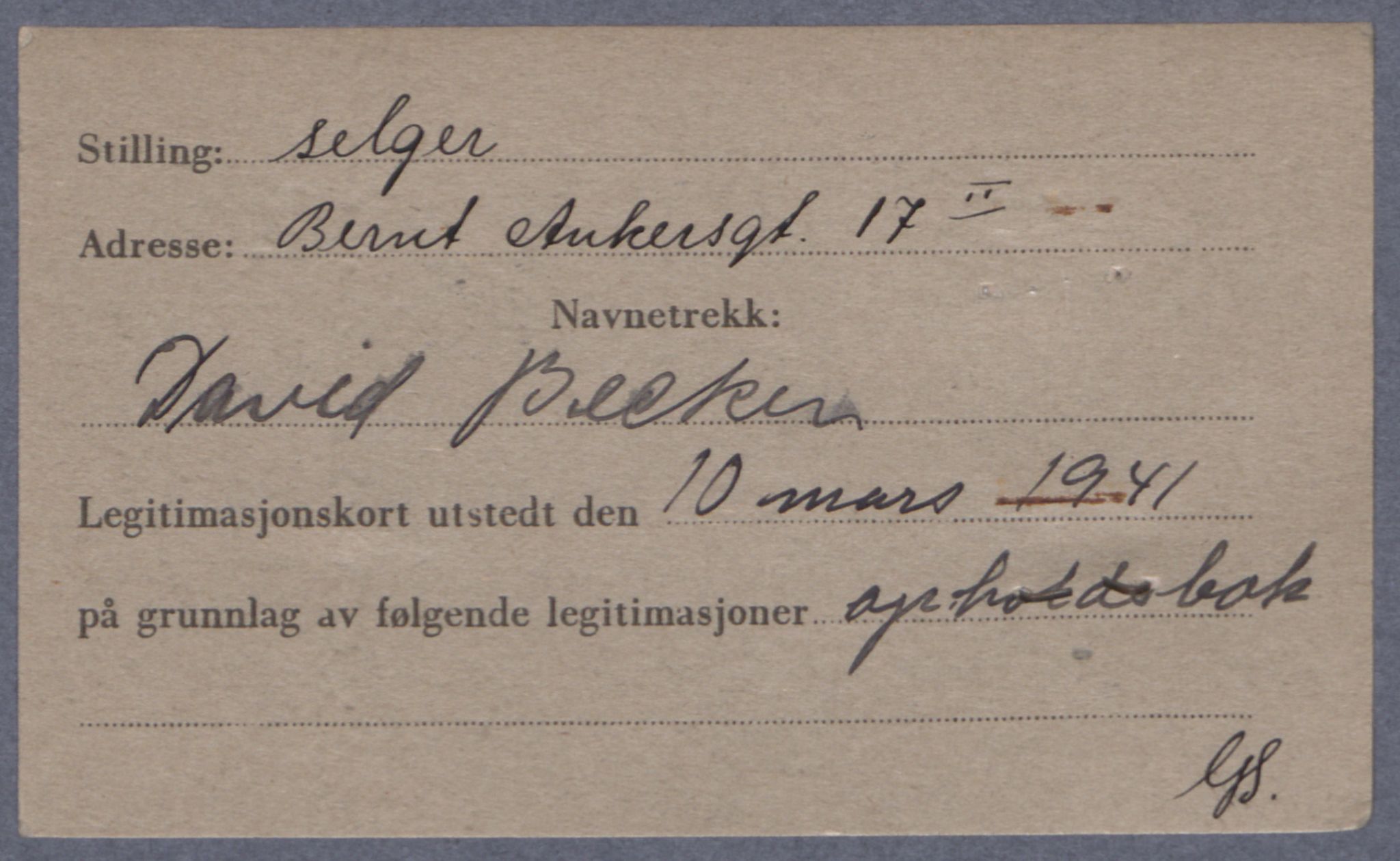 Sosialdepartementet, Våre Falne, AV/RA-S-1708/E/Ee/L0021A: Fotografier av jøder på legitimasjonskort (1941-42), 1941-1942, s. 20