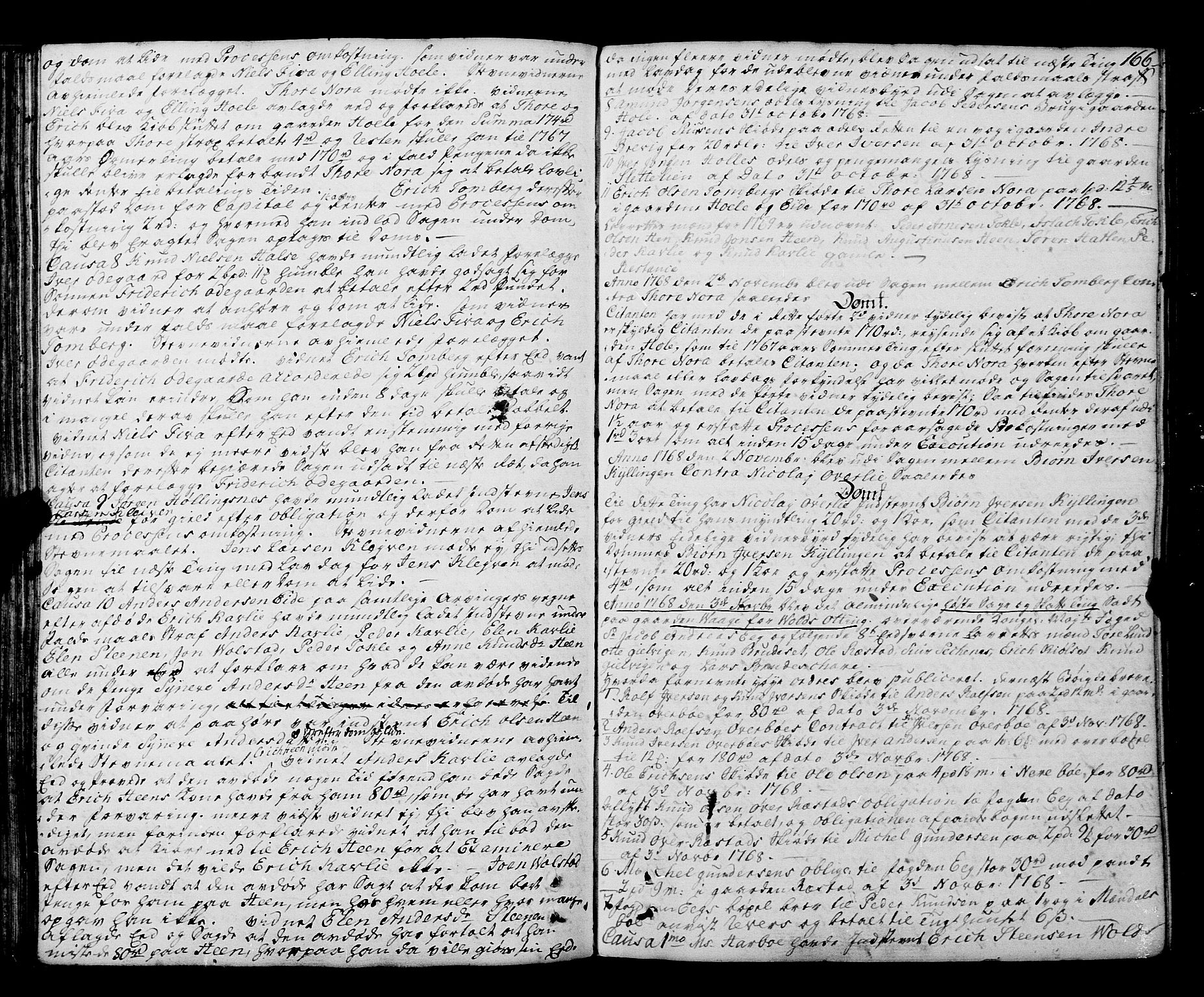 Romsdal sorenskriveri, SAT/A-4149/1/1/1A/L0015: Tingbok, 1765-1775, s. 165b-166a