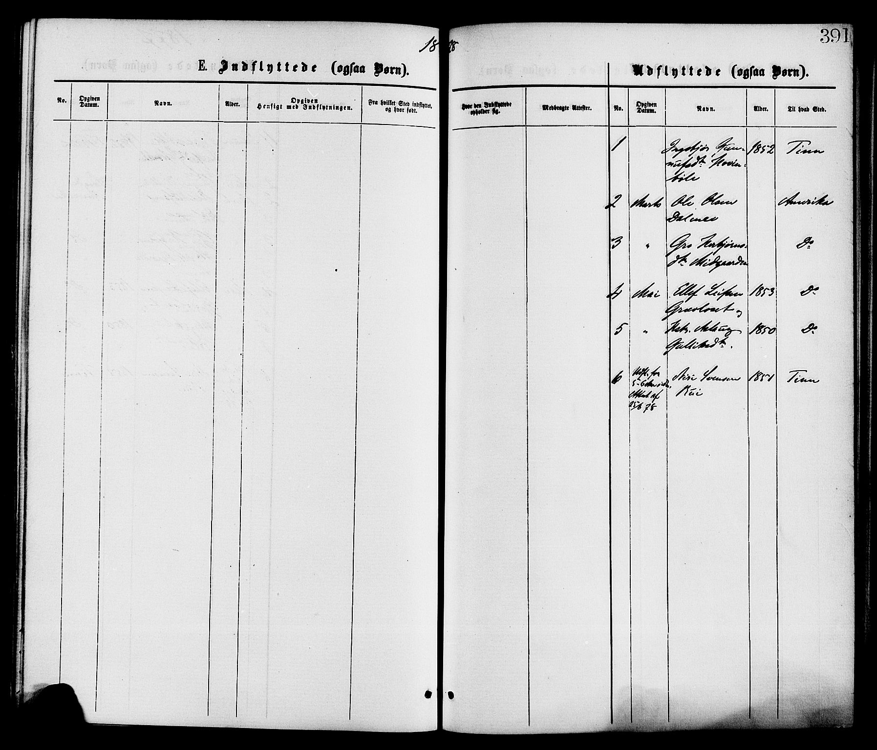 Gransherad kirkebøker, AV/SAKO-A-267/F/Fa/L0004: Ministerialbok nr. I 4, 1871-1886, s. 391