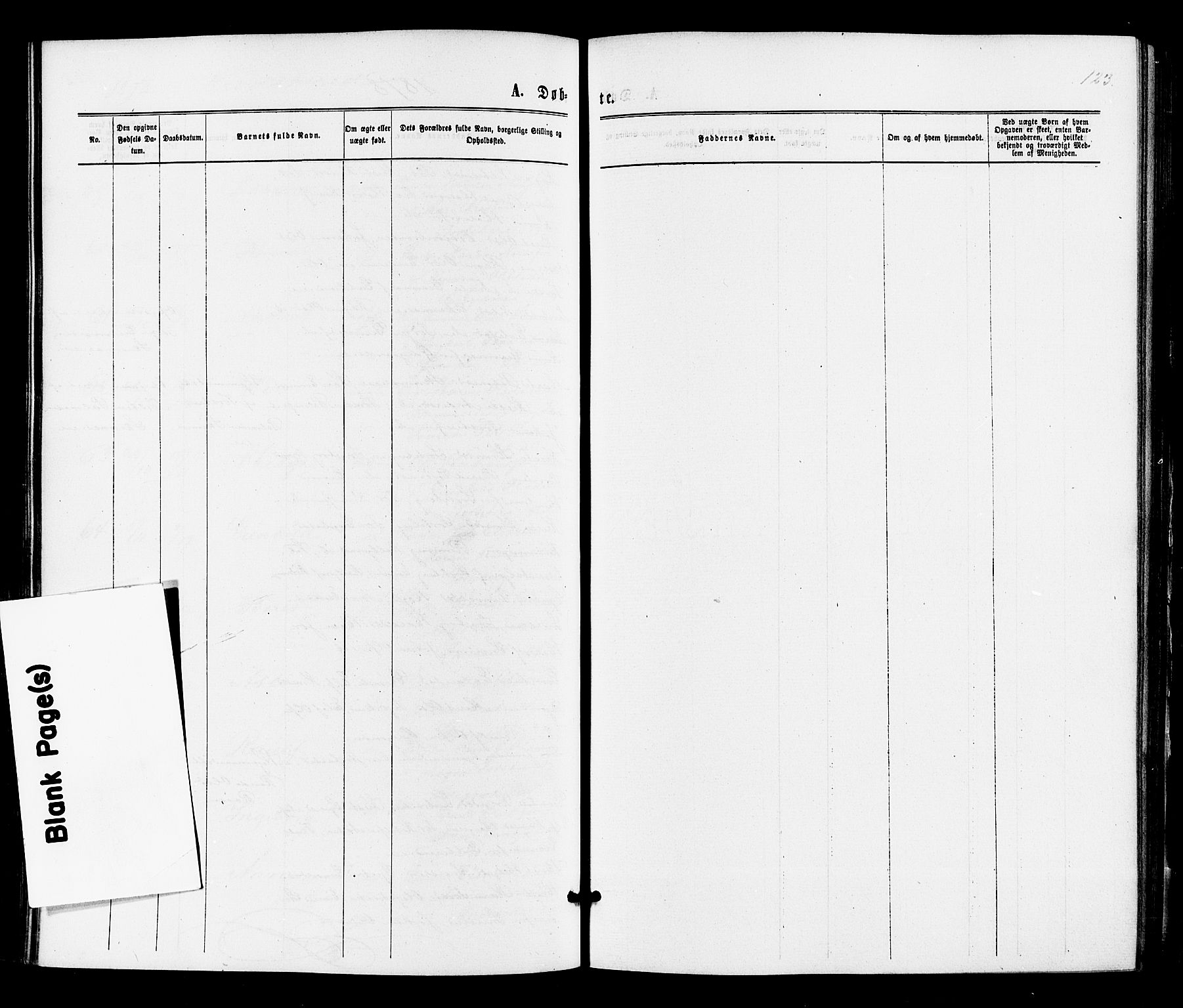 Sigdal kirkebøker, SAKO/A-245/F/Fa/L0010: Ministerialbok nr. I 10 /2, 1872-1878, s. 123
