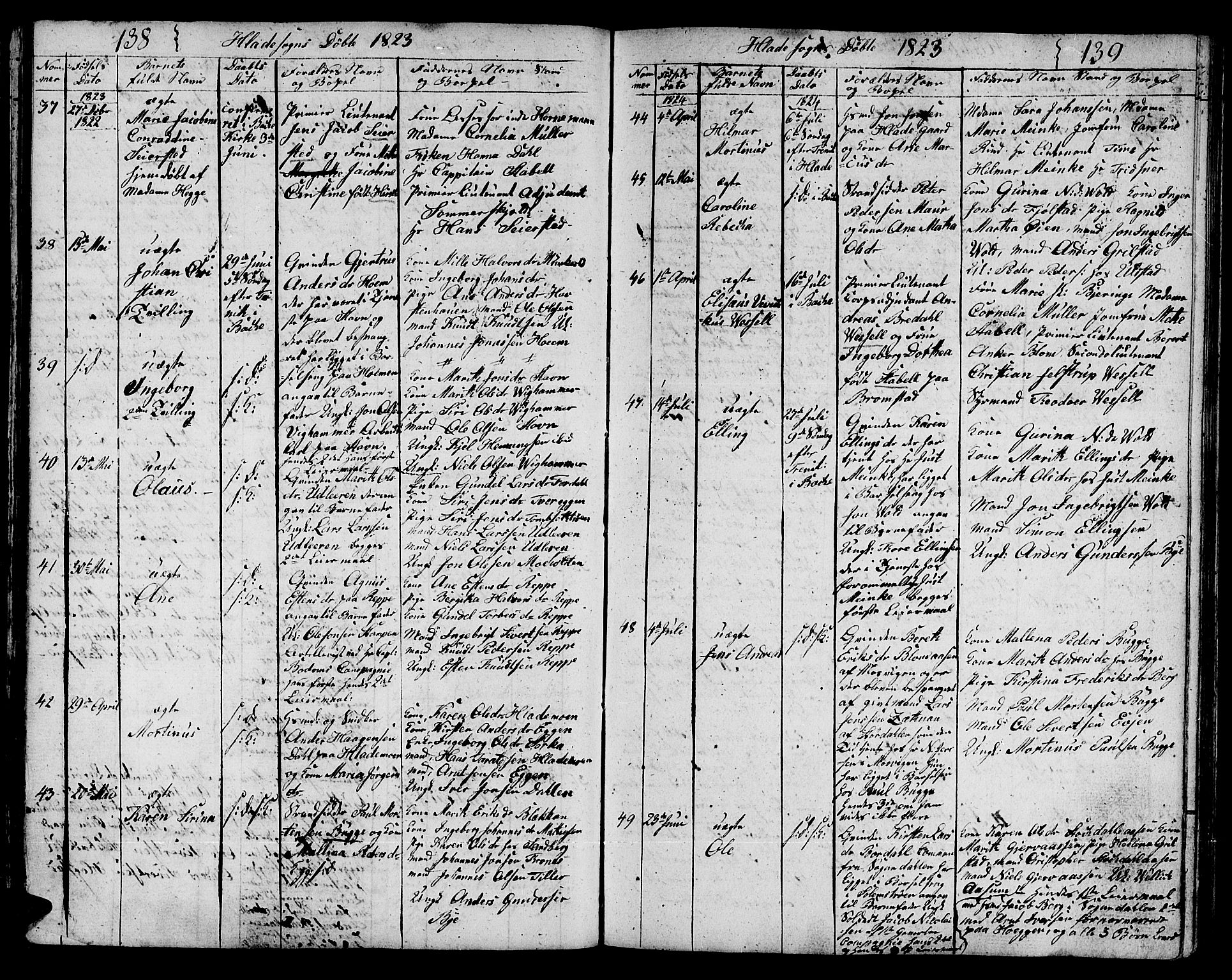 Ministerialprotokoller, klokkerbøker og fødselsregistre - Sør-Trøndelag, SAT/A-1456/606/L0306: Klokkerbok nr. 606C02, 1797-1829, s. 138-139
