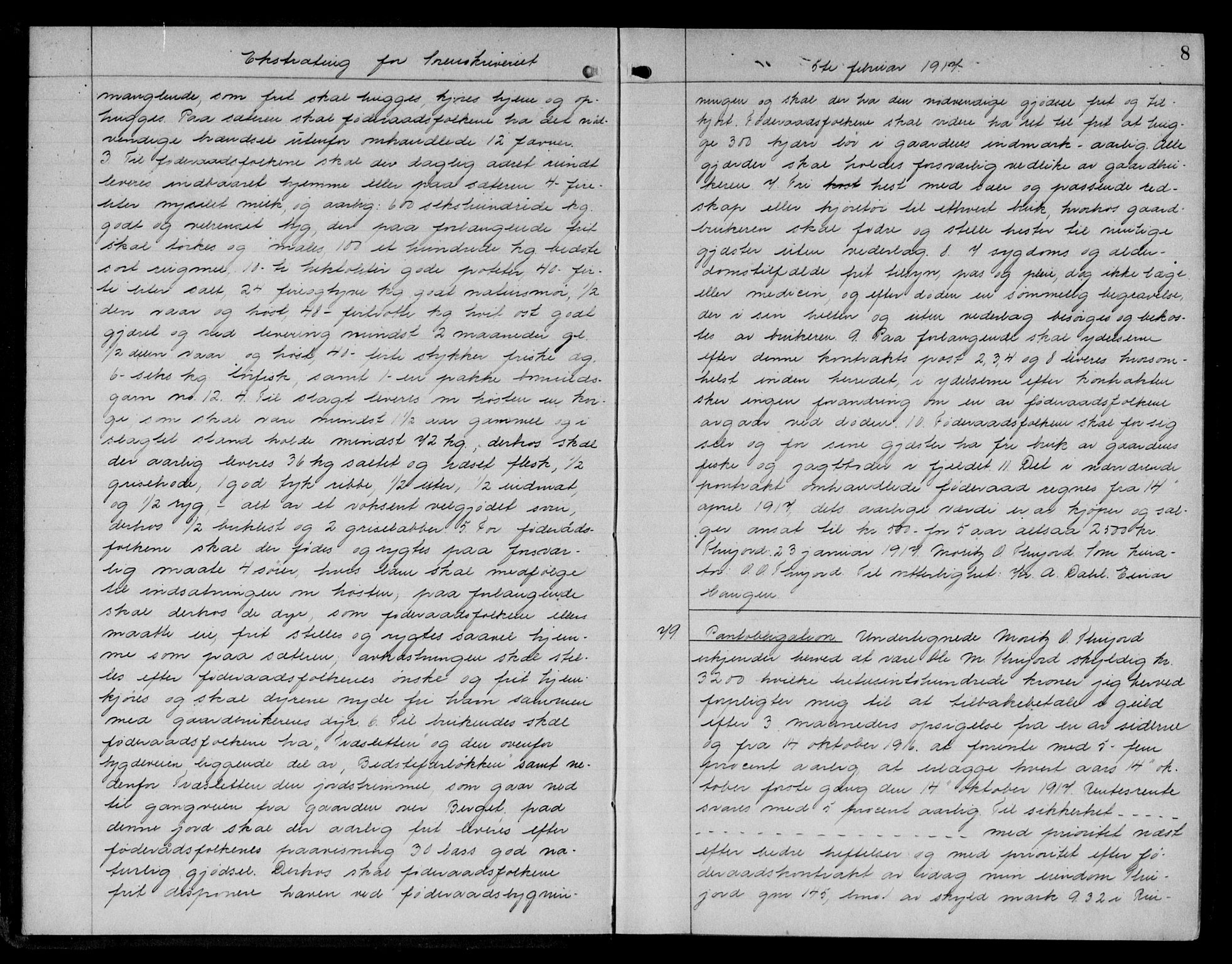 Sør-Gudbrandsdal tingrett, AV/SAH-TING-004/H/Hb/Hbb/L0005: Pantebok nr. II 5, 1917-1918, s. 8