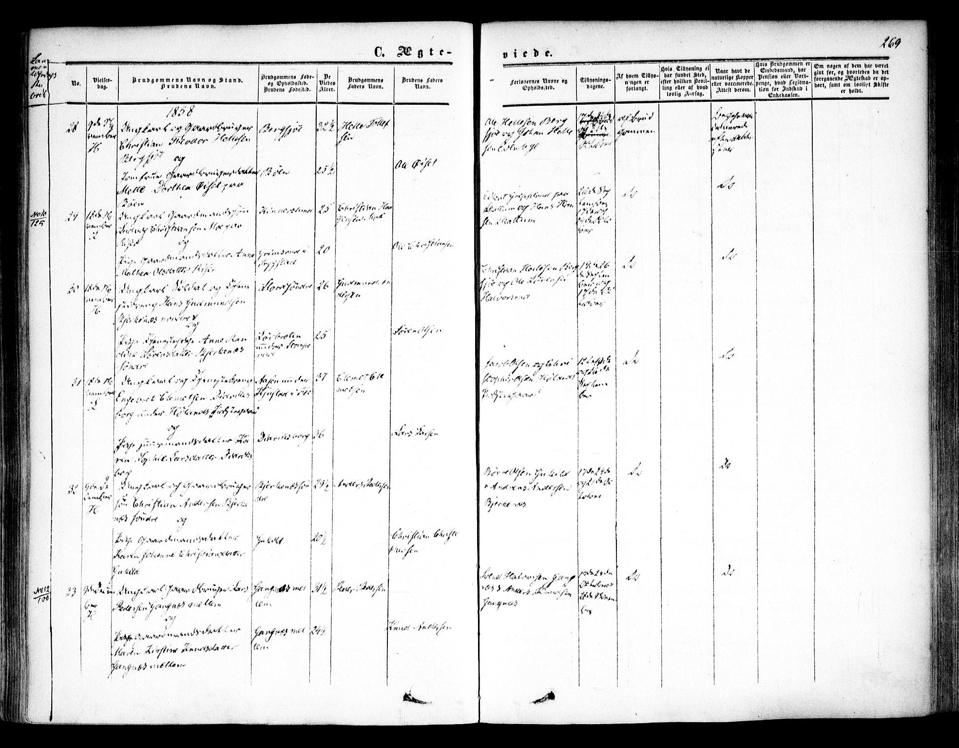 Høland prestekontor Kirkebøker, AV/SAO-A-10346a/F/Fa/L0010: Ministerialbok nr. I 10, 1854-1861, s. 269