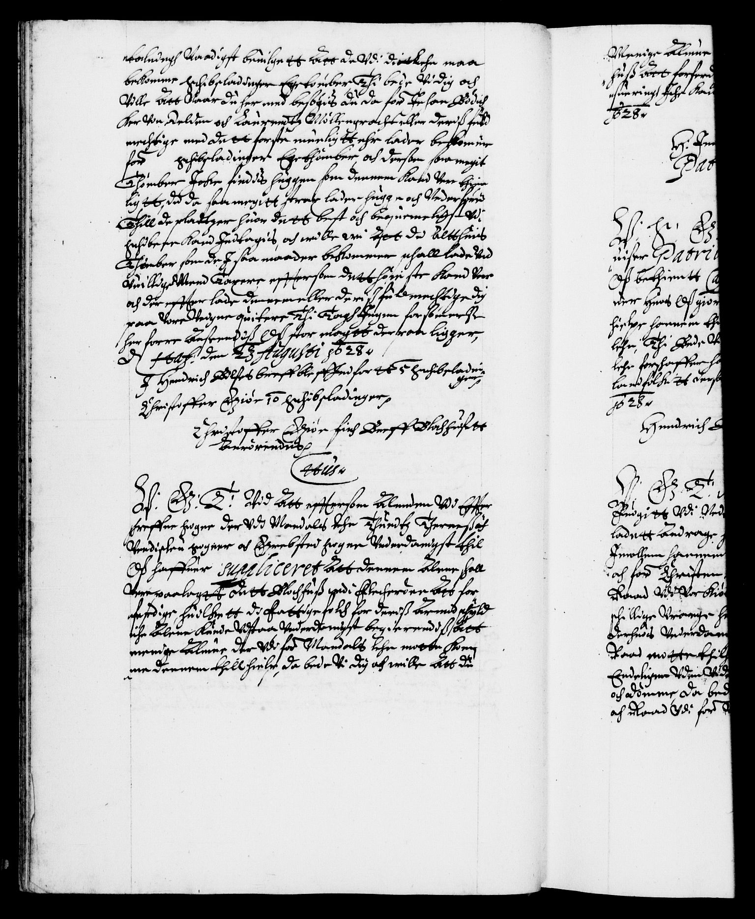 Danske Kanselli 1572-1799, AV/RA-EA-3023/F/Fc/Fca/Fcab/L0005: Norske tegnelser (mikrofilm), 1628-1633, s. 23b