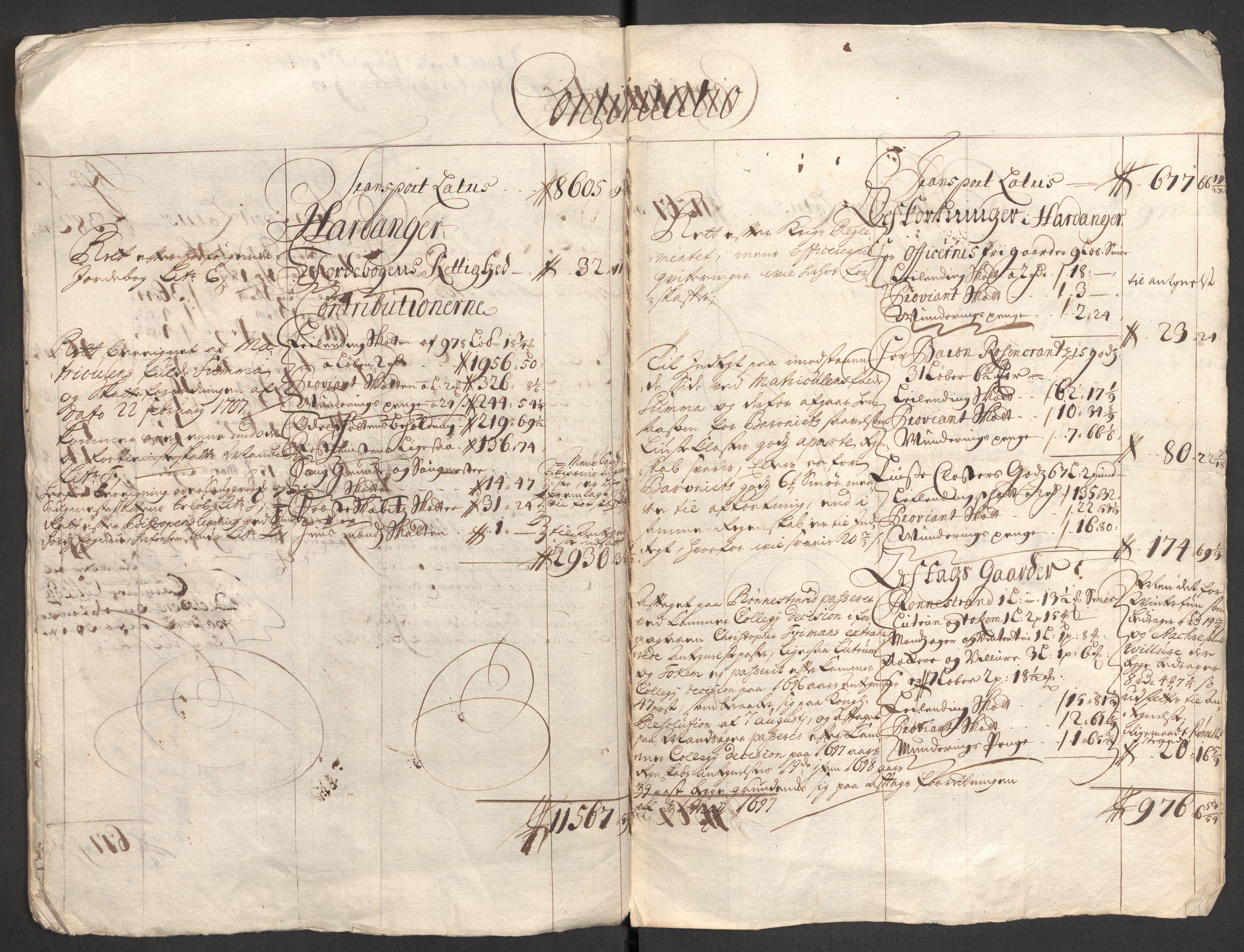 Rentekammeret inntil 1814, Reviderte regnskaper, Fogderegnskap, AV/RA-EA-4092/R48/L2984: Fogderegnskap Sunnhordland og Hardanger, 1706-1707, s. 301