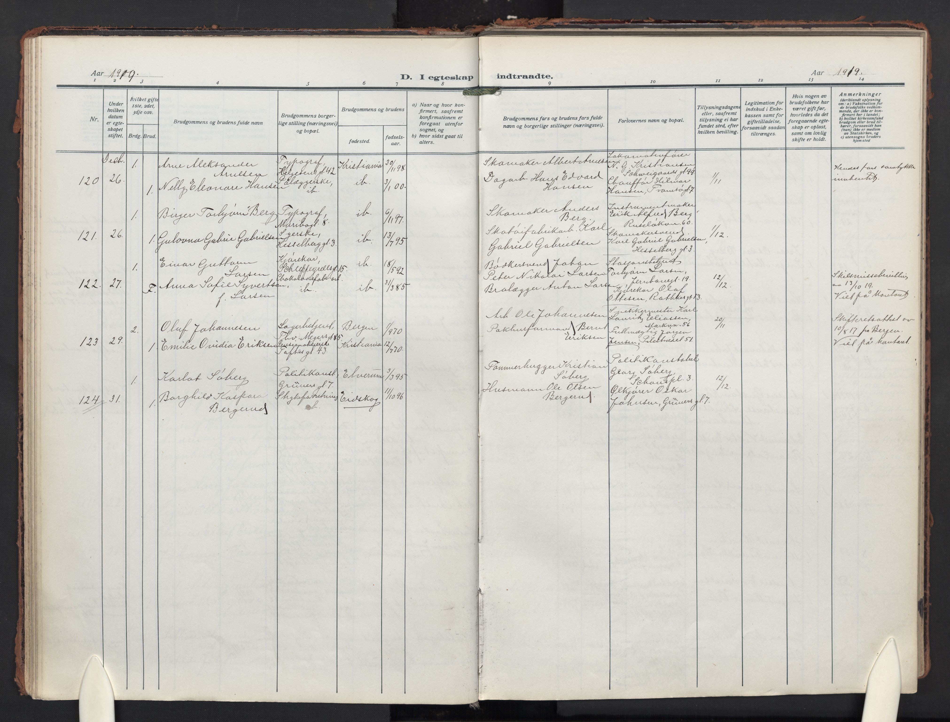 Paulus prestekontor Kirkebøker, AV/SAO-A-10871/F/Fa/L0024: Ministerialbok nr. 24, 1917-1929