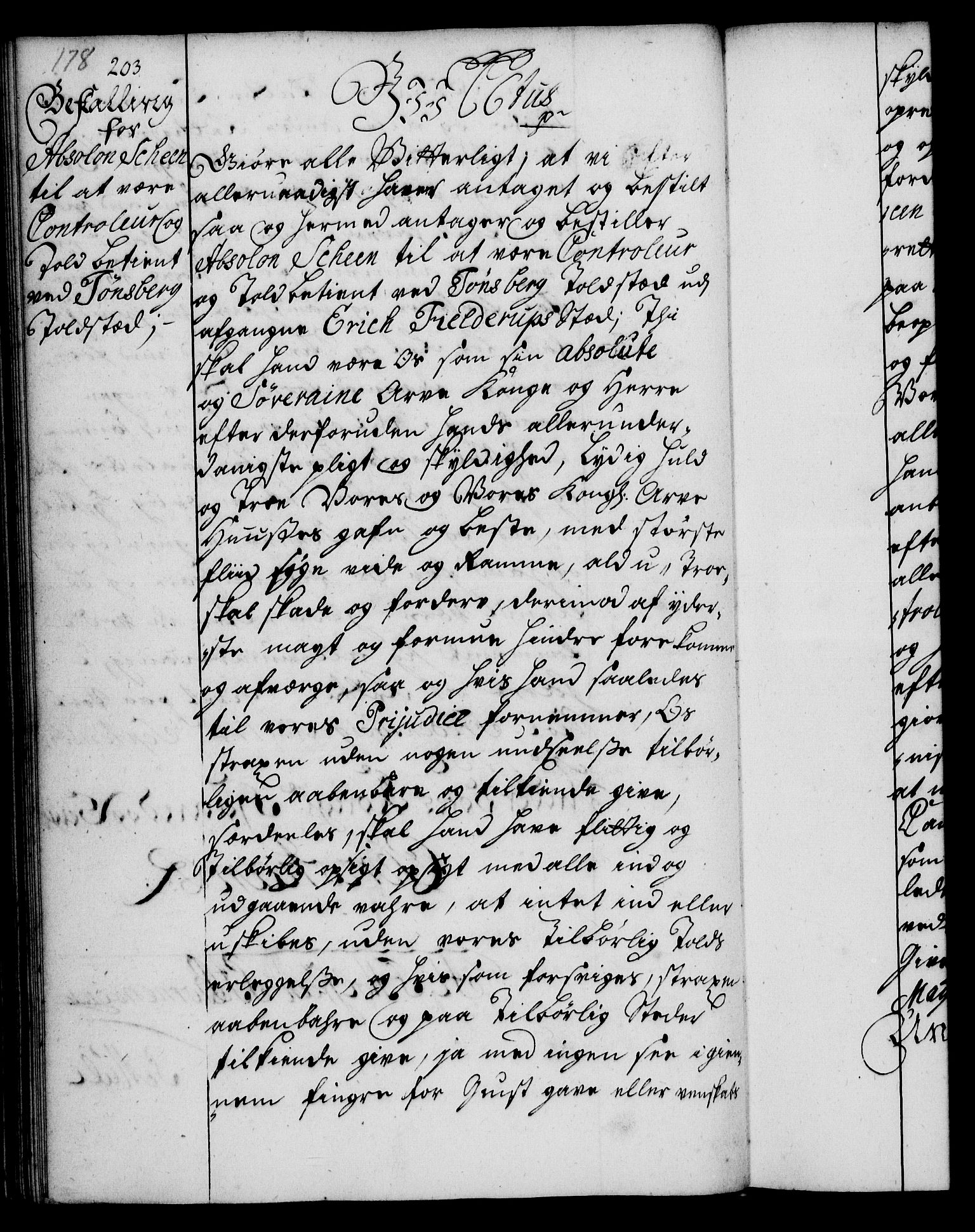 Rentekammeret, Kammerkanselliet, RA/EA-3111/G/Gg/Ggg/L0001: Norsk konfirmasjonsbestallingsprotokoll med register (merket RK 53.31), 1731-1737, s. 178