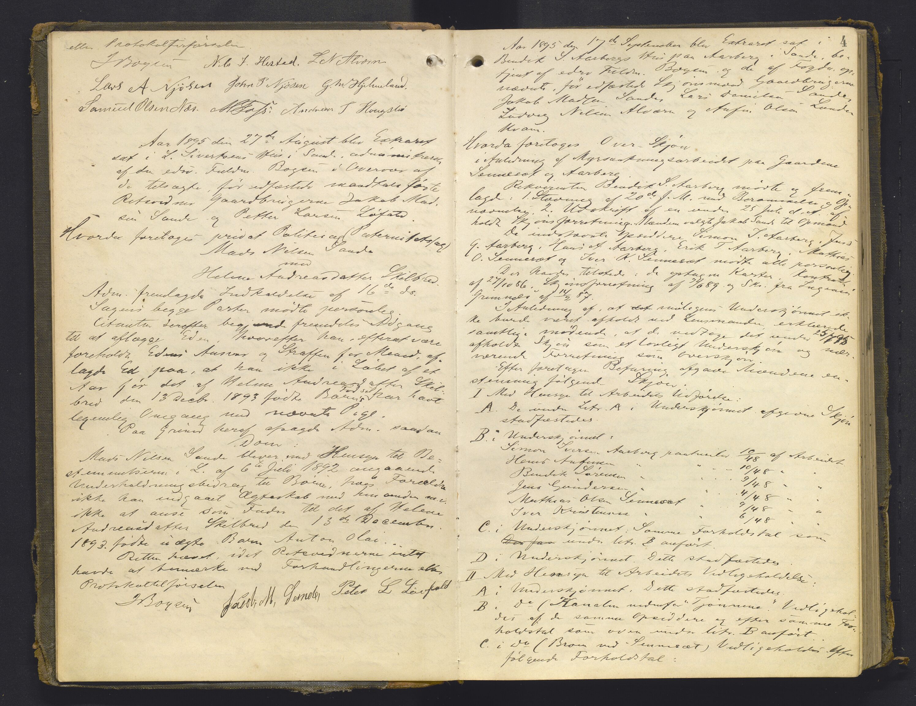Sunnfjord tingrett, AV/SAB-A-3201/1/F/Fb/Fba/L0054: Ekstrarettsprotokoll, 1891-1908, s. 3b-4a