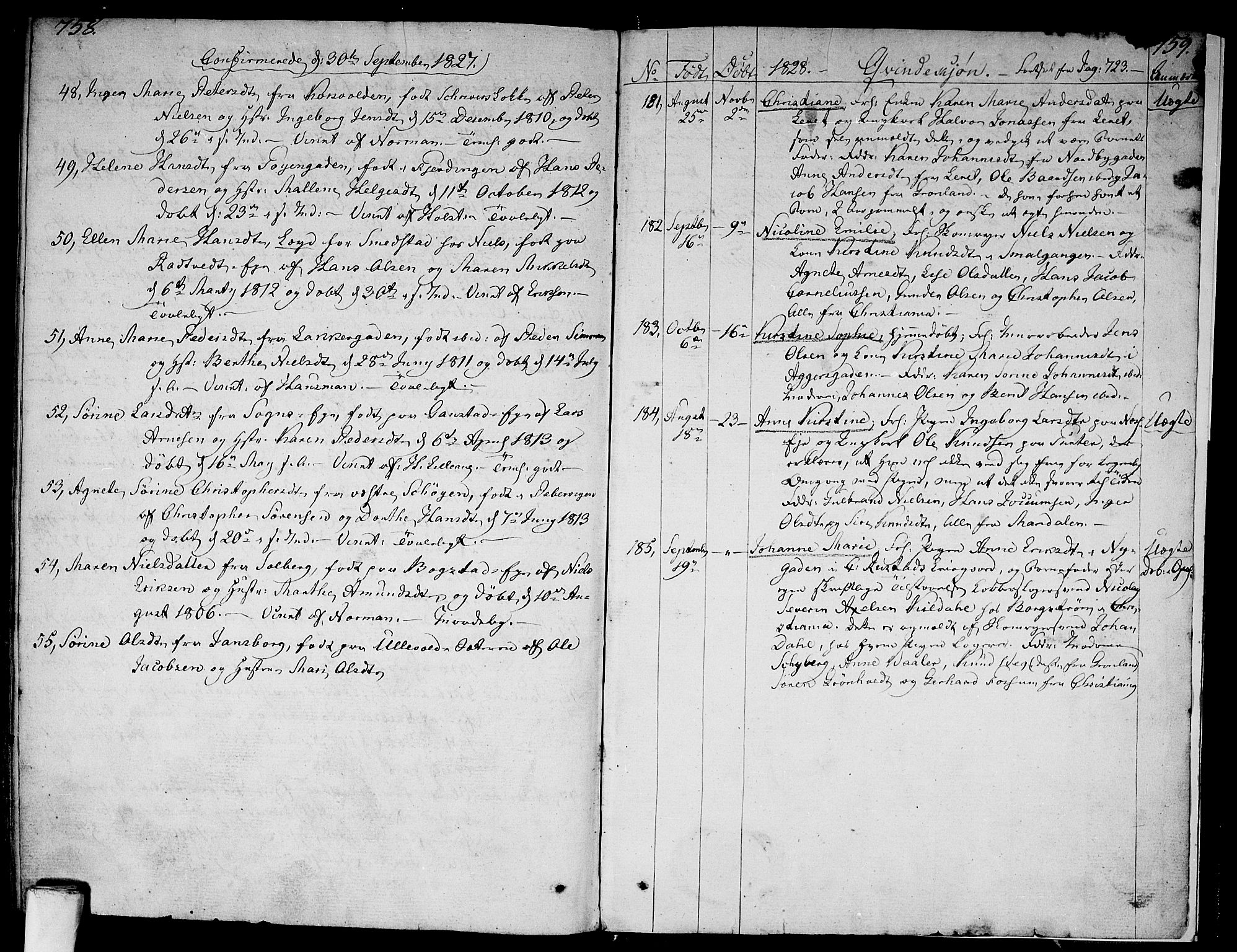 Aker prestekontor kirkebøker, SAO/A-10861/F/L0012: Ministerialbok nr. 12, 1819-1828, s. 758-759