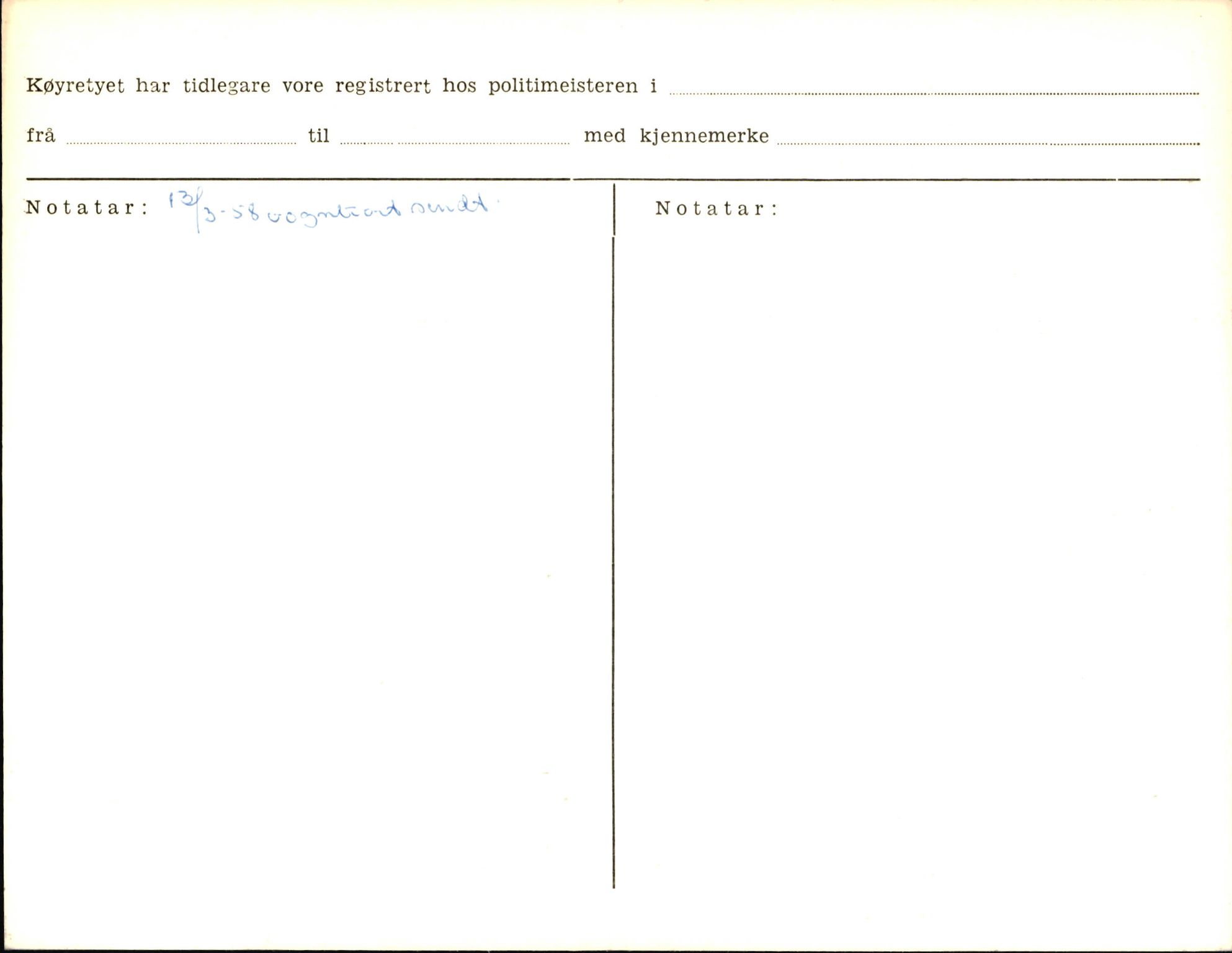 Statens vegvesen, Sogn og Fjordane vegkontor, AV/SAB-A-5301/4/F/L0006: Registerkort utmeldte Fjordane S8300-9500, 1930-1961, s. 5