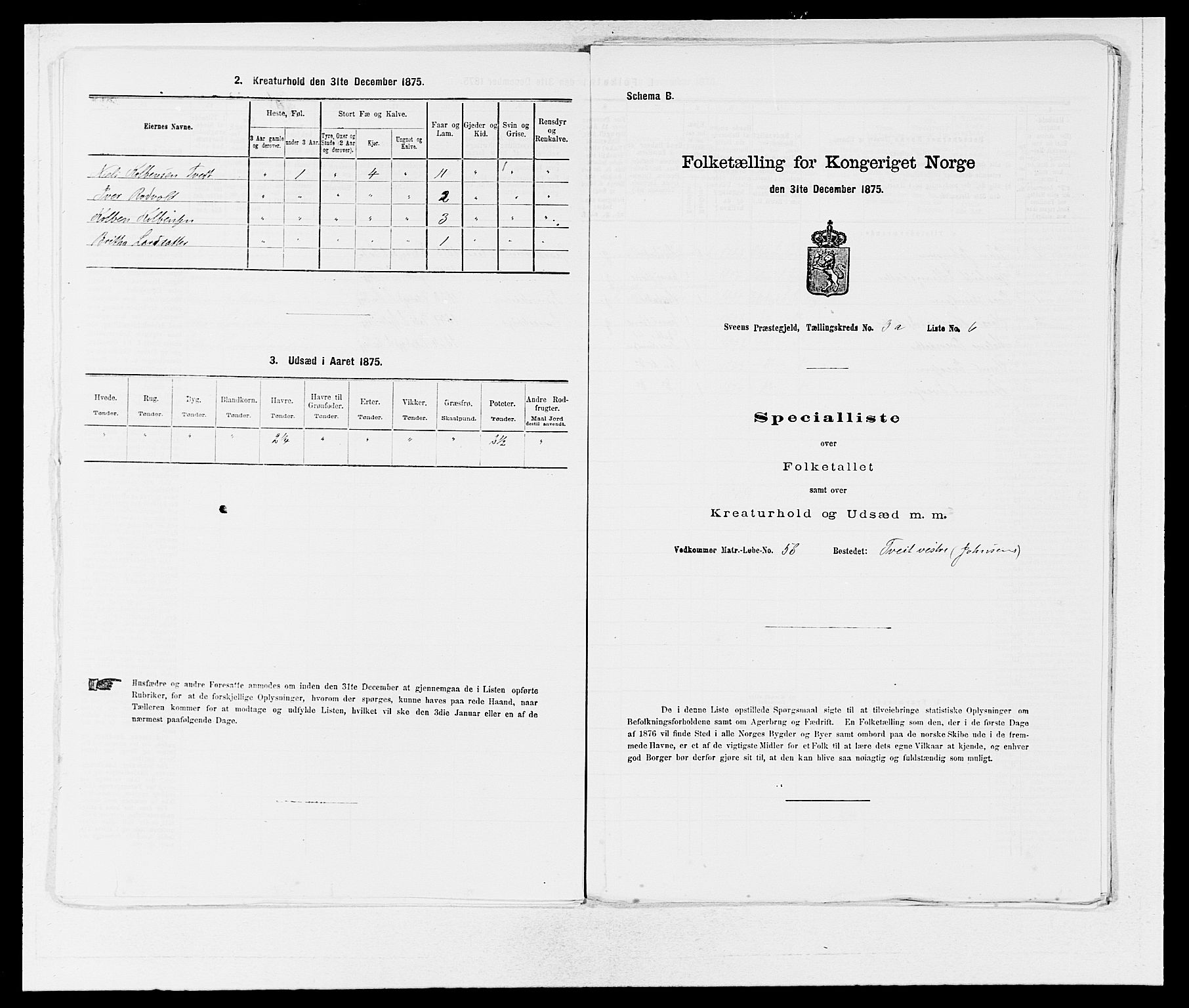 SAB, Folketelling 1875 for 1216P Sveio prestegjeld, 1875, s. 298