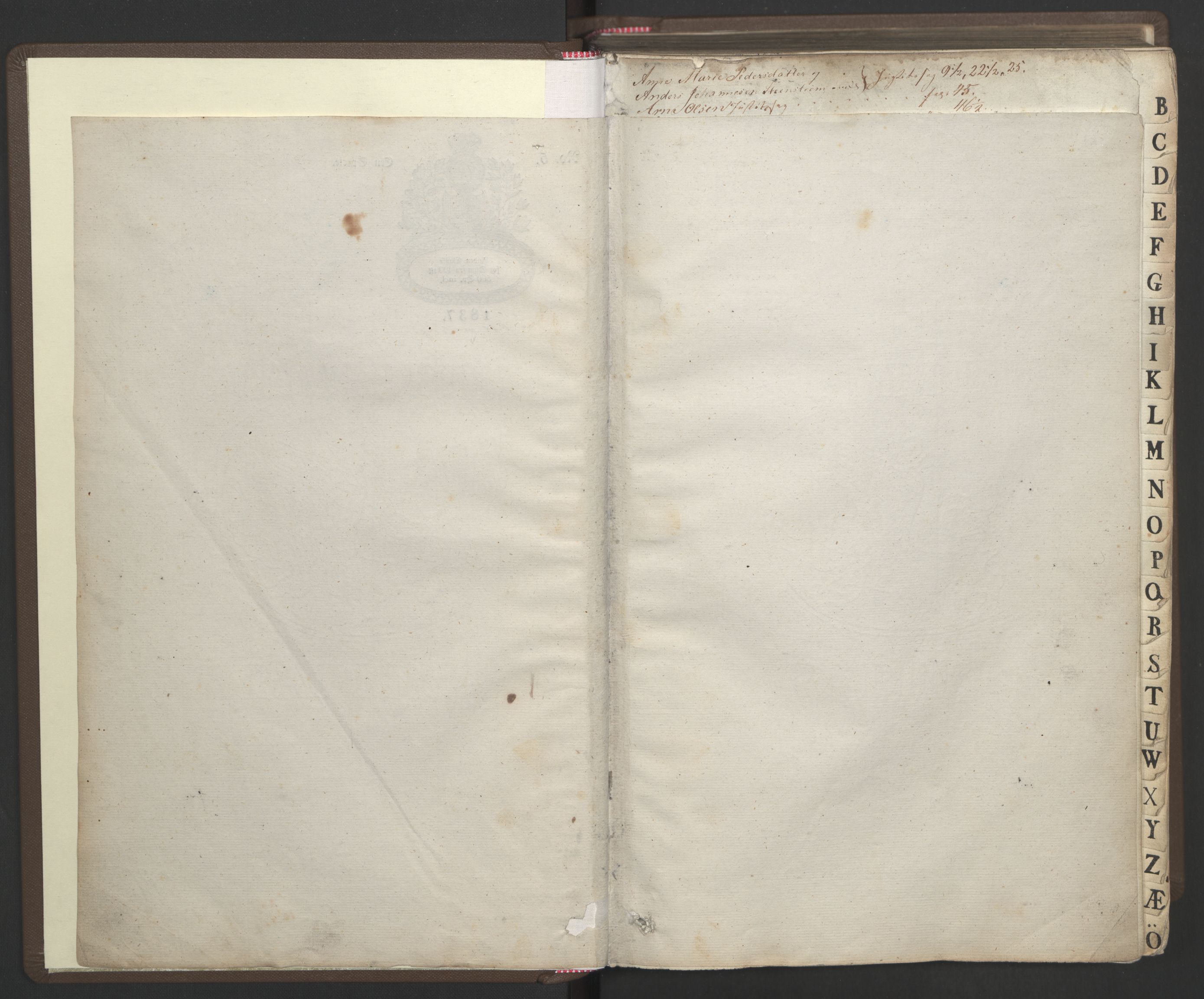 Aker sorenskriveri, SAO/A-10895/F/Fc/Fcb/L0011: Ekstrarettsprotokoll, 1837-1843