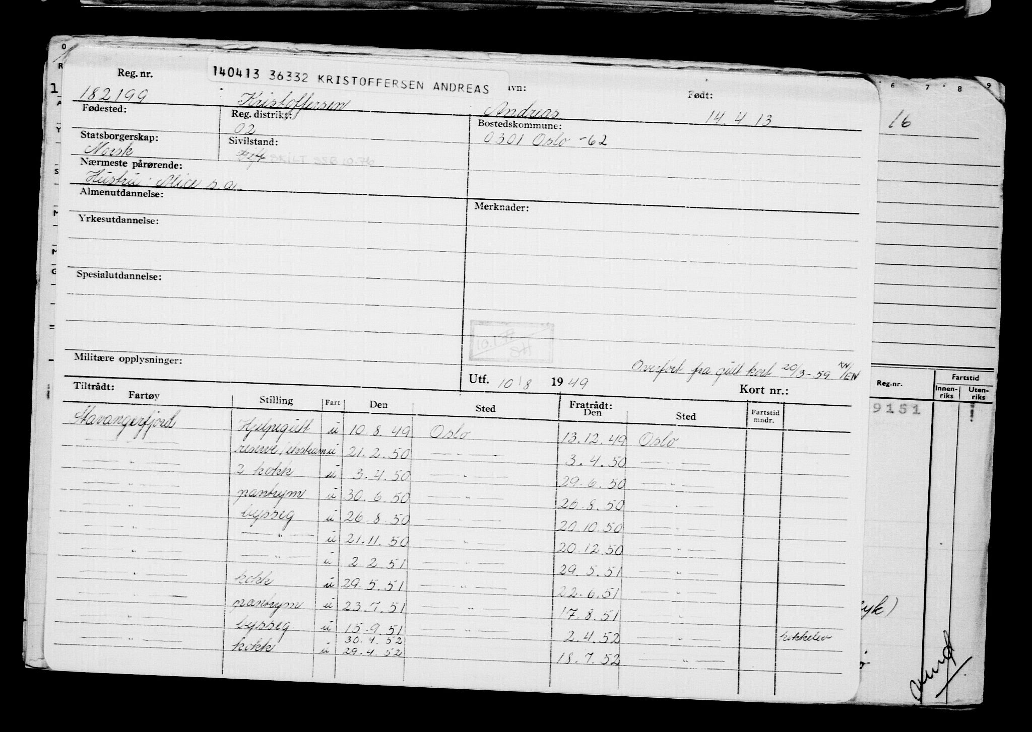 Direktoratet for sjømenn, AV/RA-S-3545/G/Gb/L0112: Hovedkort, 1913, s. 53