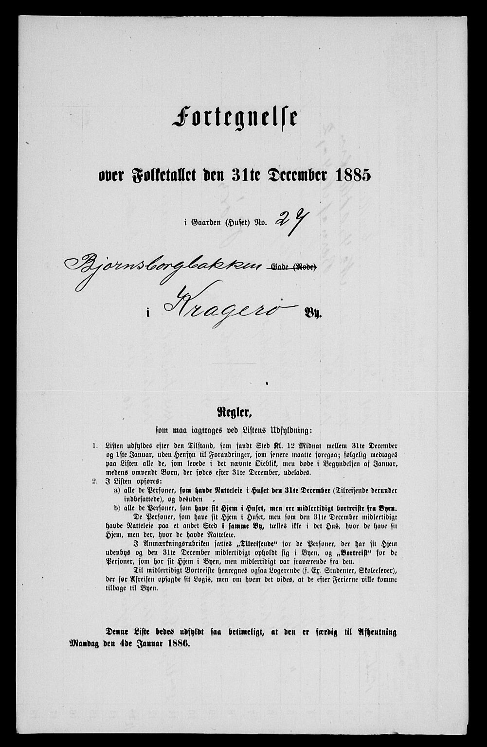 SAKO, Folketelling 1885 for 0801 Kragerø kjøpstad, 1885, s. 938