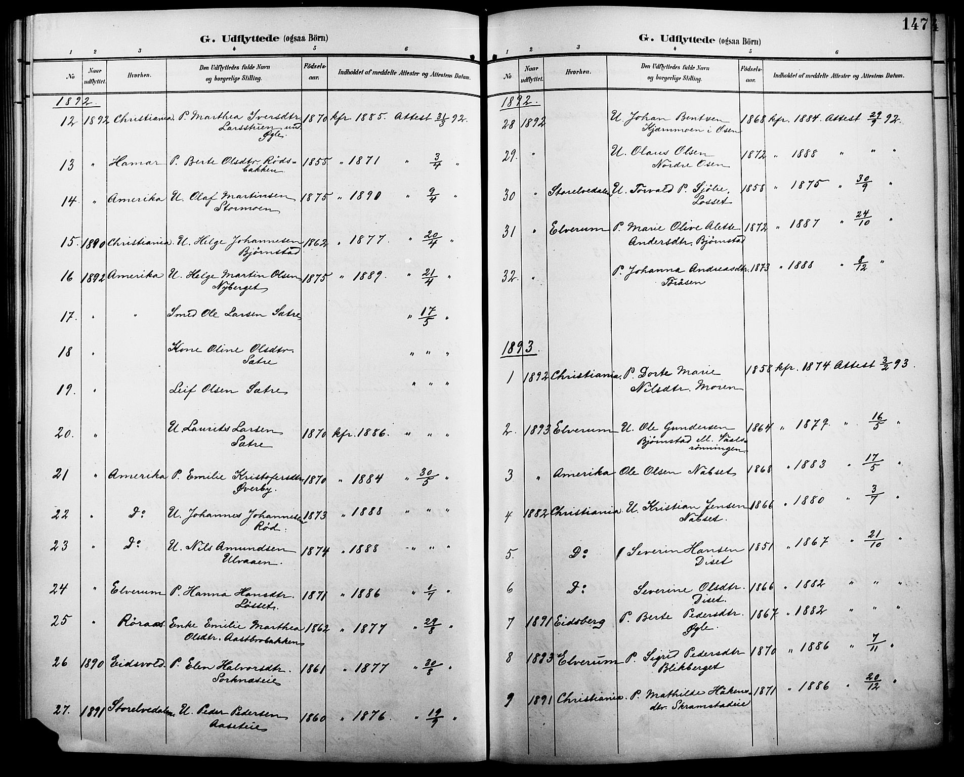 Åmot prestekontor, Hedmark, SAH/PREST-056/H/Ha/Haa/L0011: Ministerialbok nr. 11, 1890-1897, s. 147
