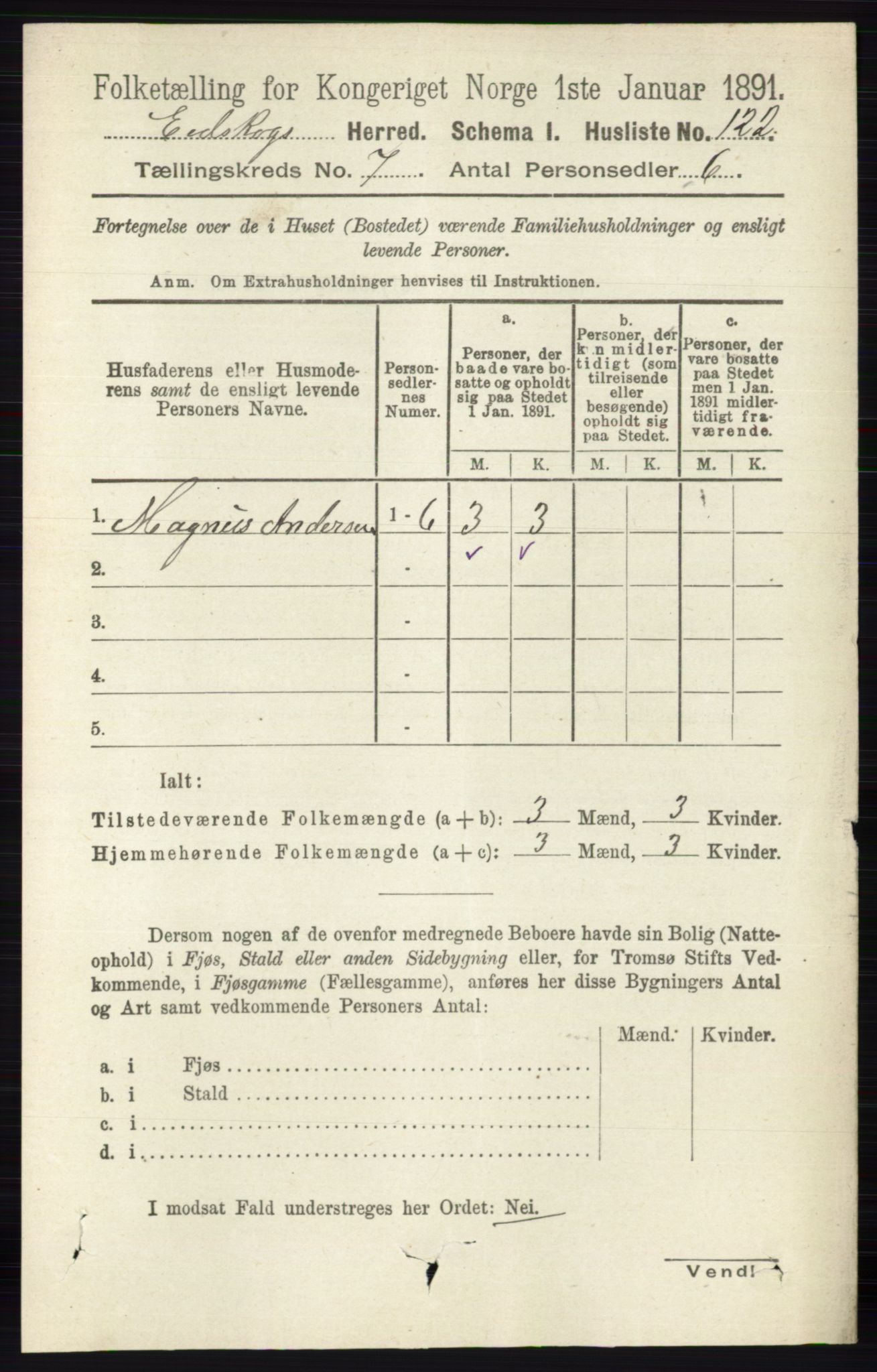 RA, Folketelling 1891 for 0420 Eidskog herred, 1891, s. 3672