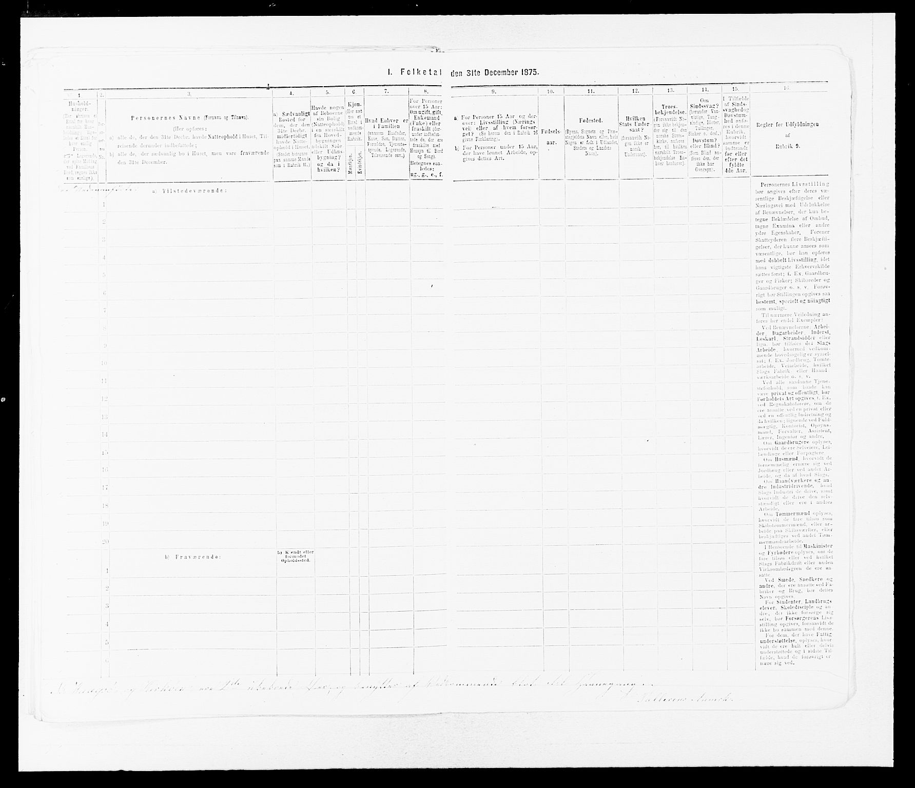 SAB, Folketelling 1875 for 1437L Kinn prestegjeld, Kinn sokn og Svanøy sokn, 1875, s. 1192