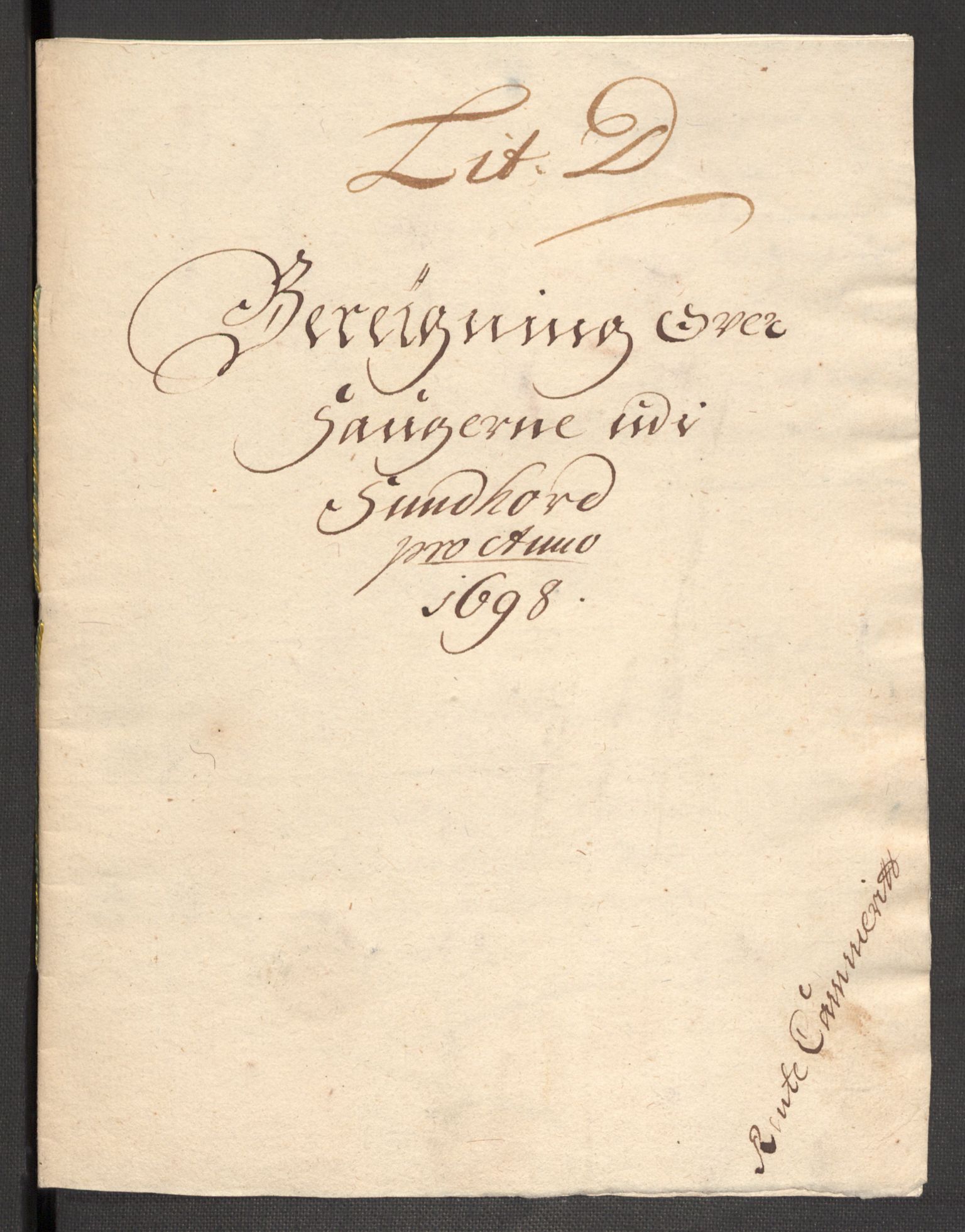 Rentekammeret inntil 1814, Reviderte regnskaper, Fogderegnskap, RA/EA-4092/R48/L2977: Fogderegnskap Sunnhordland og Hardanger, 1697-1698, s. 315