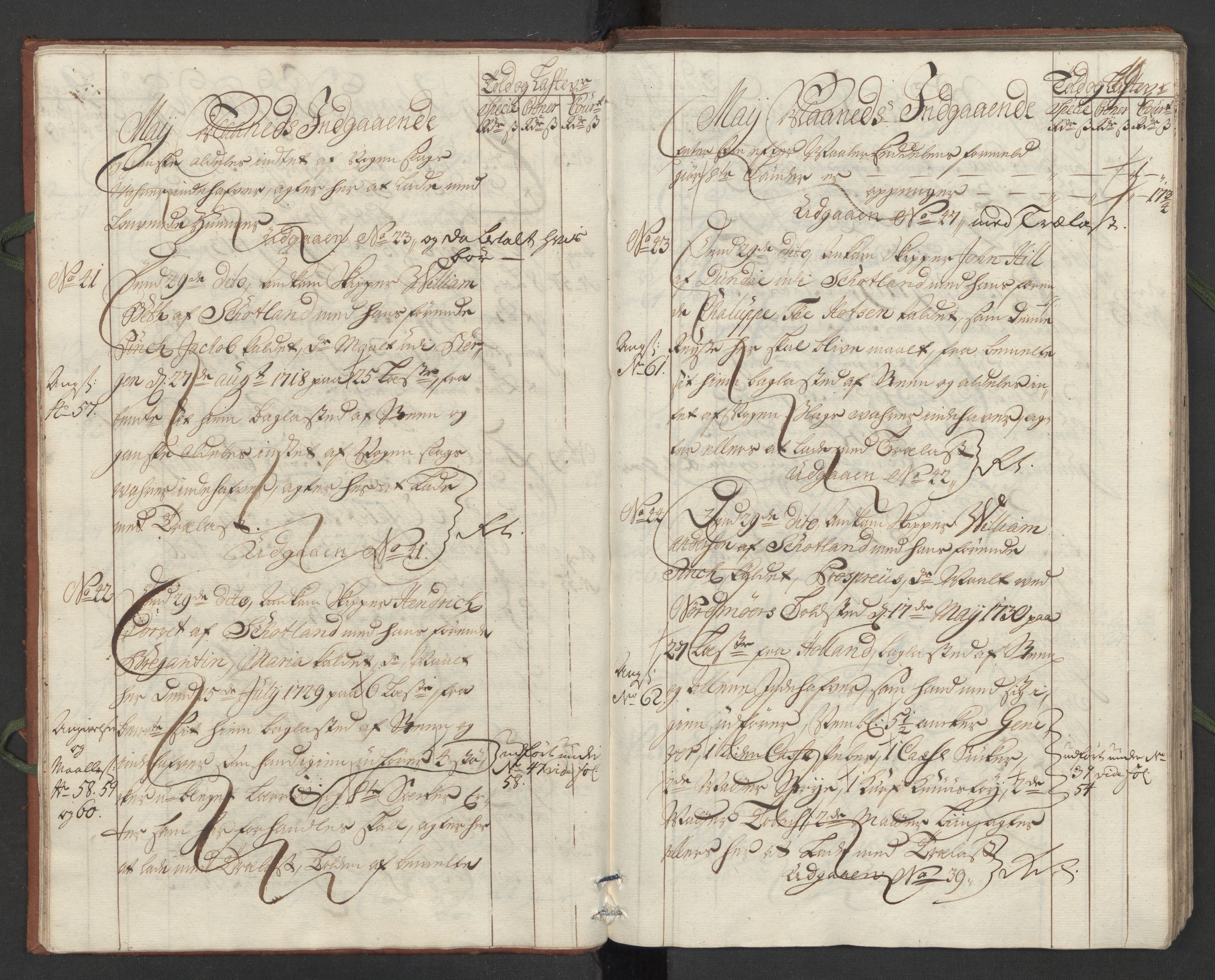 Generaltollkammeret, tollregnskaper, AV/RA-EA-5490/R24/L0008/0001: Tollregnskaper Sunnhordland / Hovedtollbok, 1731, s. 9b-10a