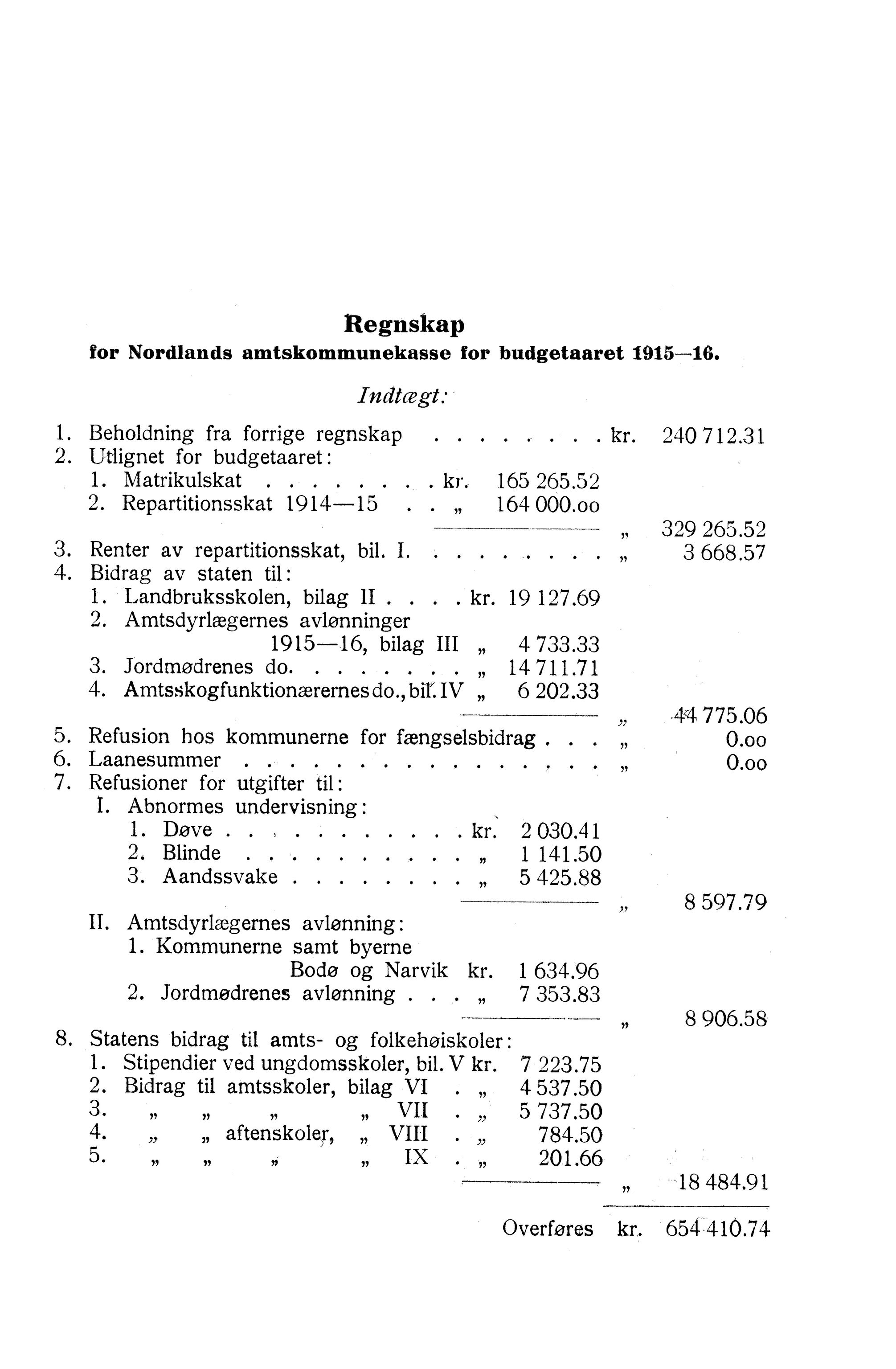 Nordland Fylkeskommune. Fylkestinget, AIN/NFK-17/176/A/Ac/L0040: Fylkestingsforhandlinger 1917, 1917