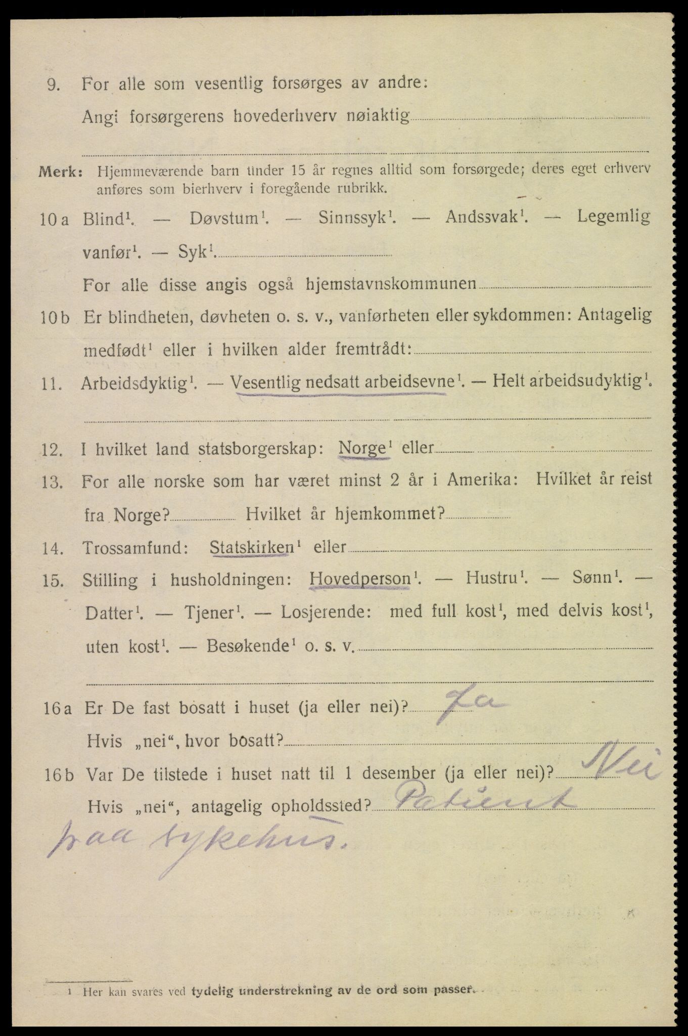 SAK, Folketelling 1920 for 1004 Flekkefjord kjøpstad, 1920, s. 5449