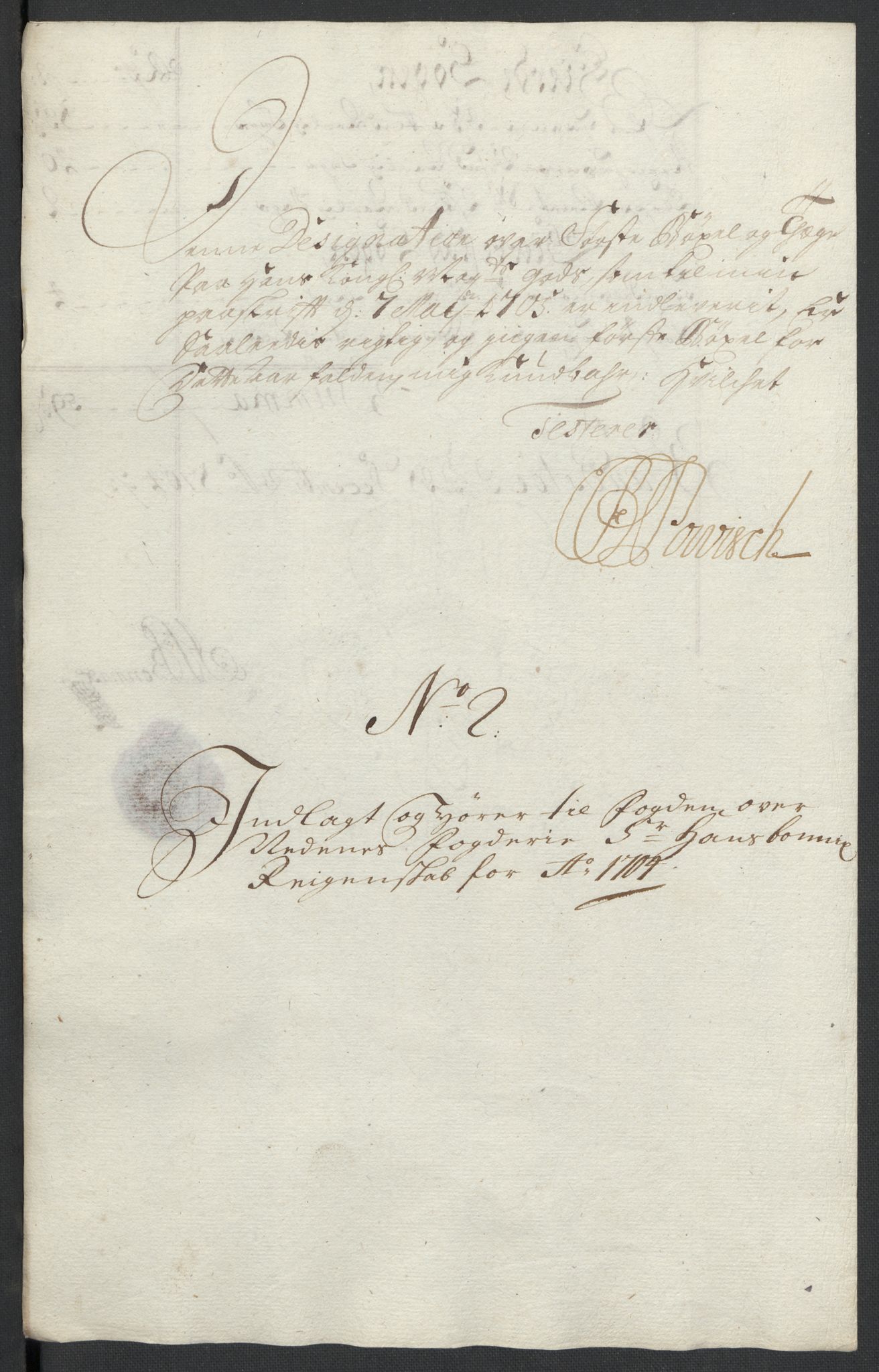 Rentekammeret inntil 1814, Reviderte regnskaper, Fogderegnskap, RA/EA-4092/R39/L2317: Fogderegnskap Nedenes, 1704-1705, s. 24